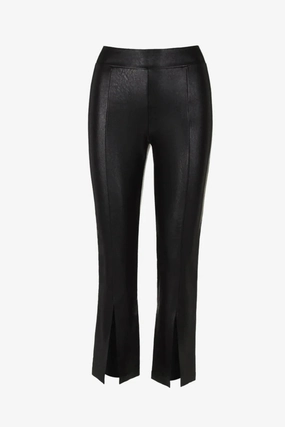 Faux Leather 7/8 Split Front Pant Music Premium Wedding Slim