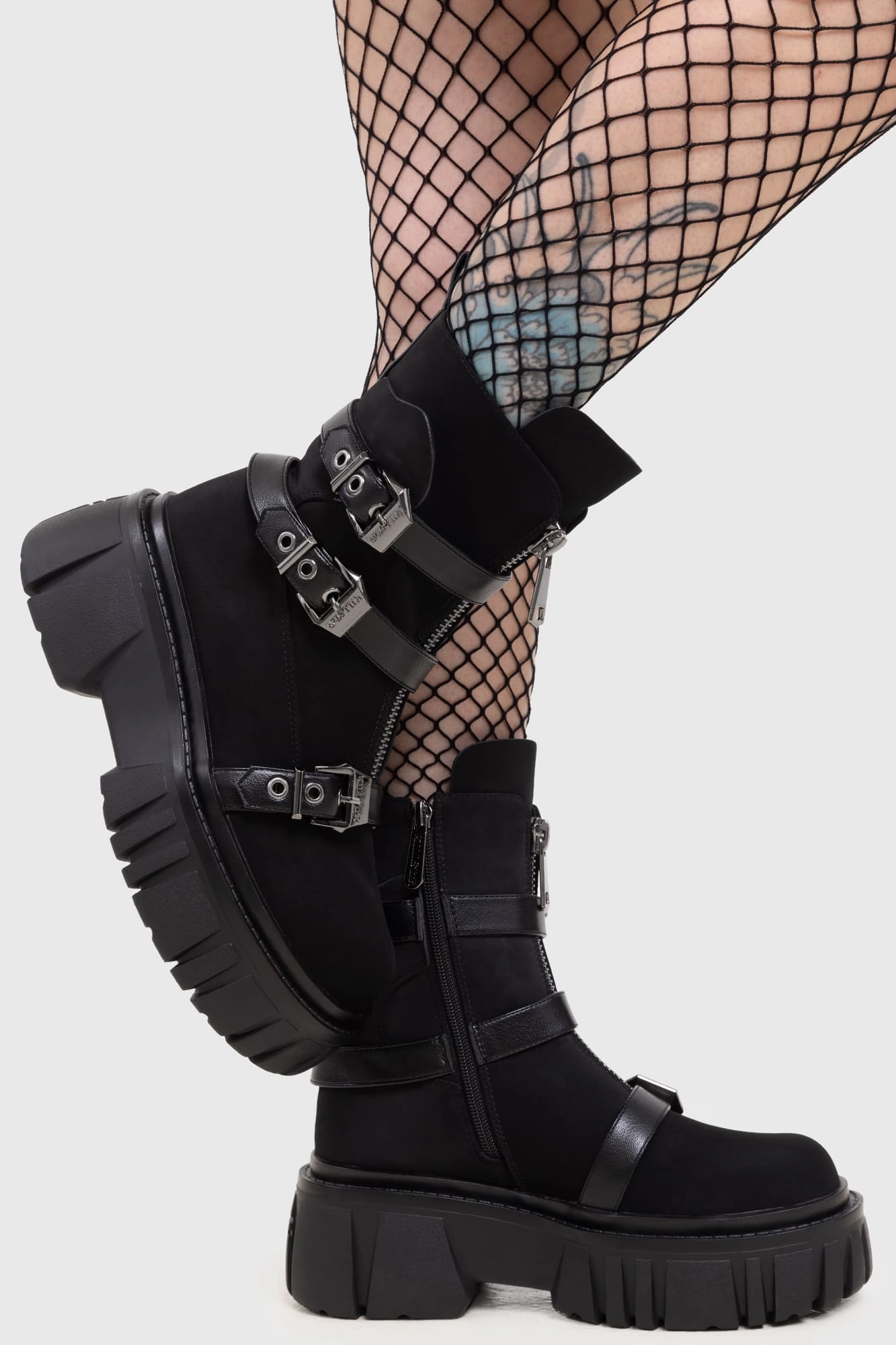 Weekend Trip Coffin Combat Boots