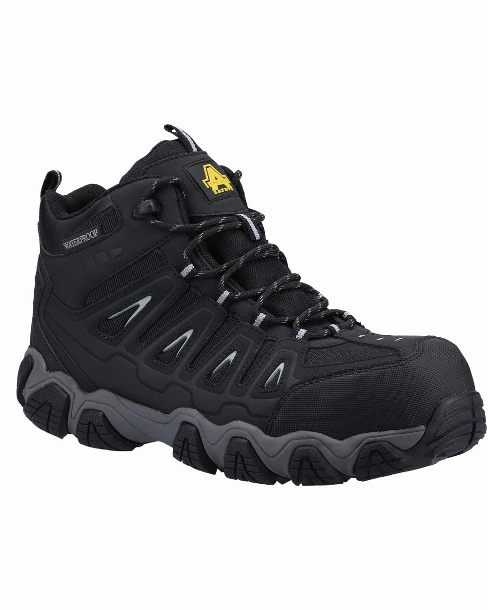 Amblers Safety AS801 Rockingham Waterproof Safety Hiker Boots Patterned Surface Flexible Material