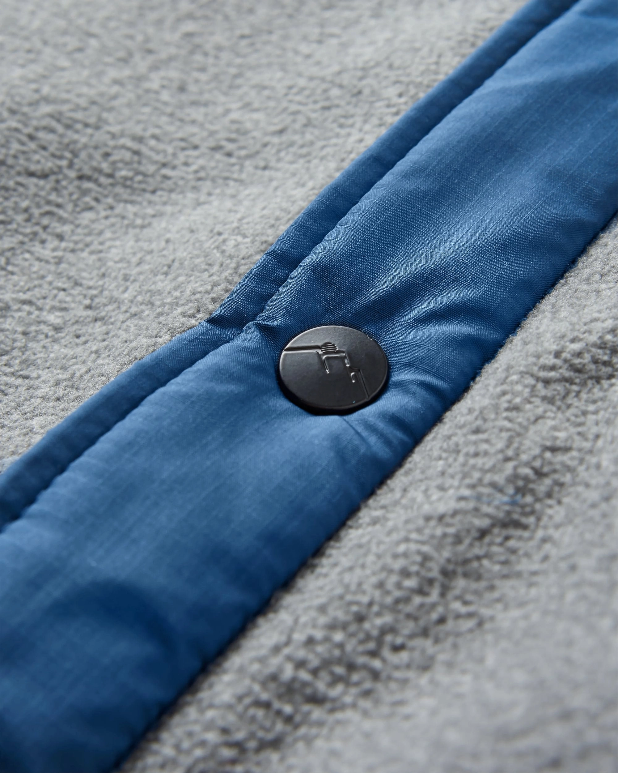 Firelight Sherpa Lined Overshirt - Grey Marl Multi pockets