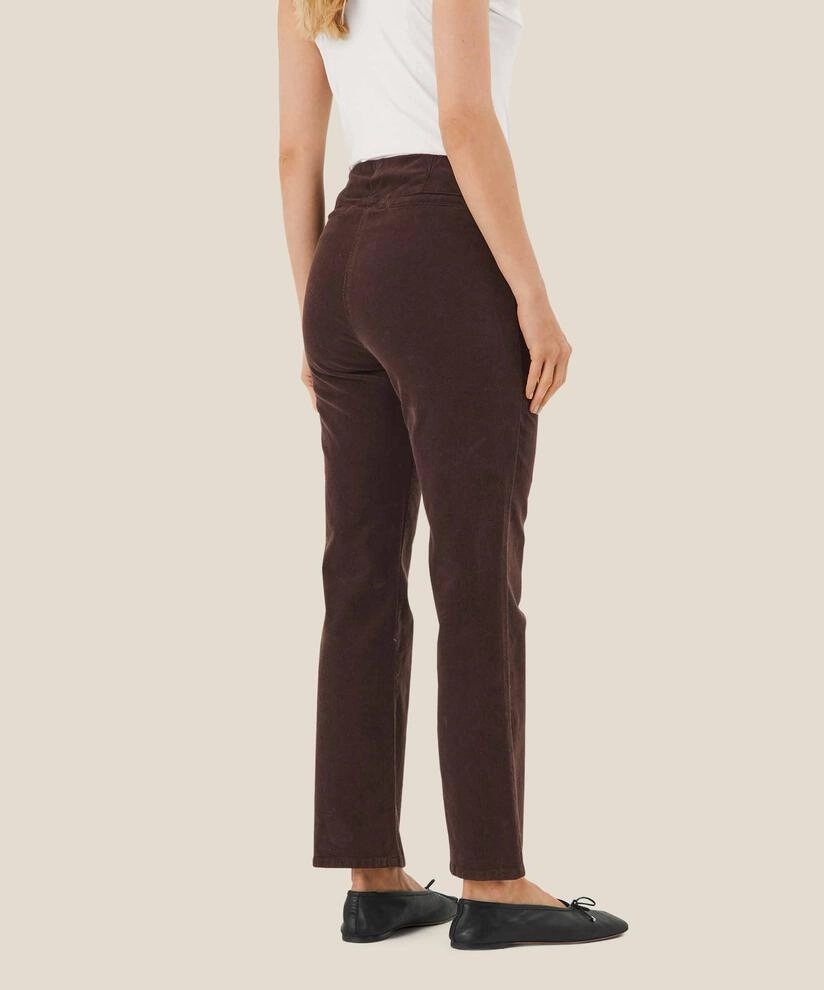 1006168 MaPapsy Trousers - Coffee Bean Secure Cuff Design Simple Comfort Wear