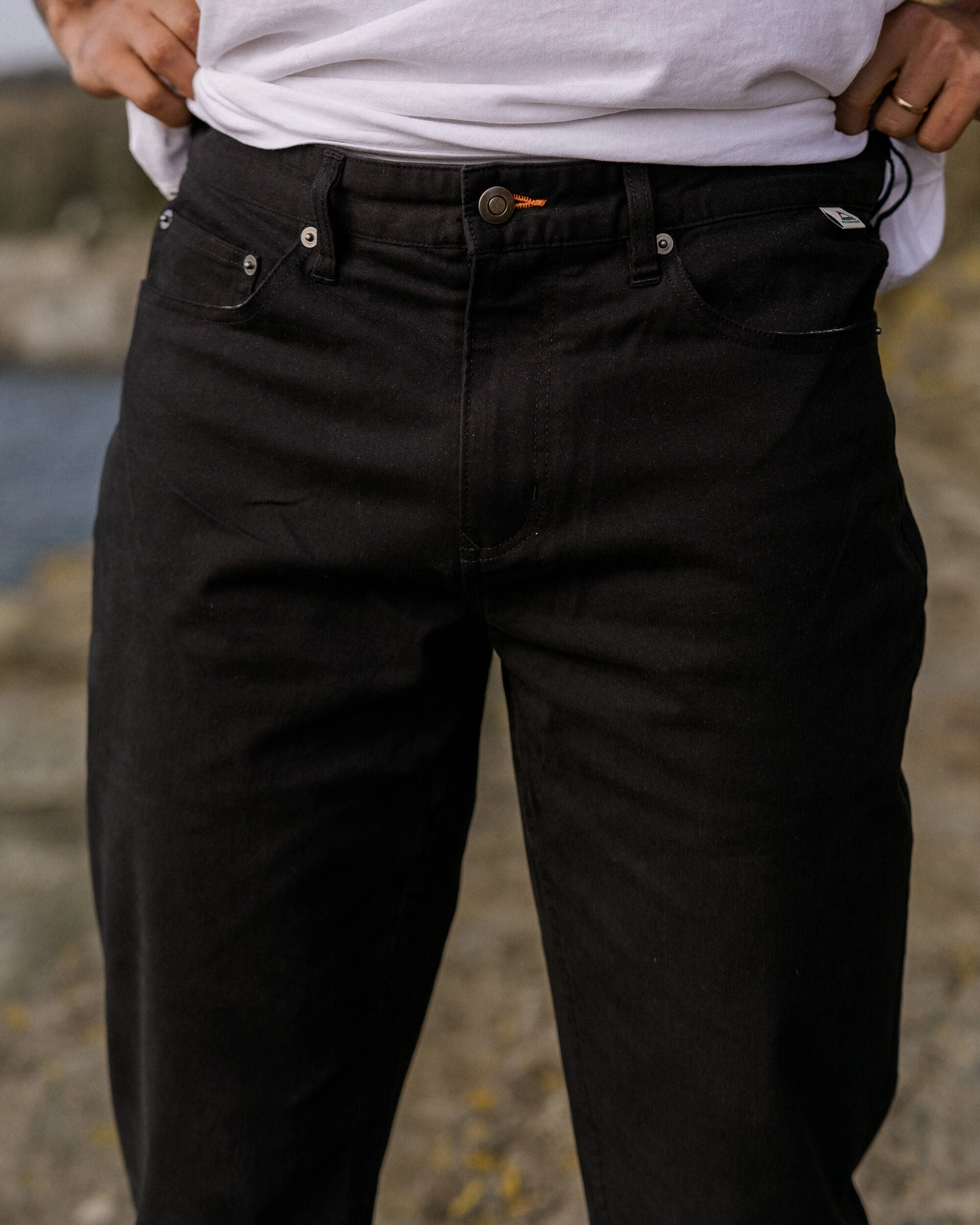 365 5 Pocket Trouser - Black Anti Pilling Finish Low Profile Design
