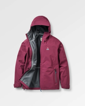 Five Element Recycled Waterproof Jacket - Fig Subtle Design Detail