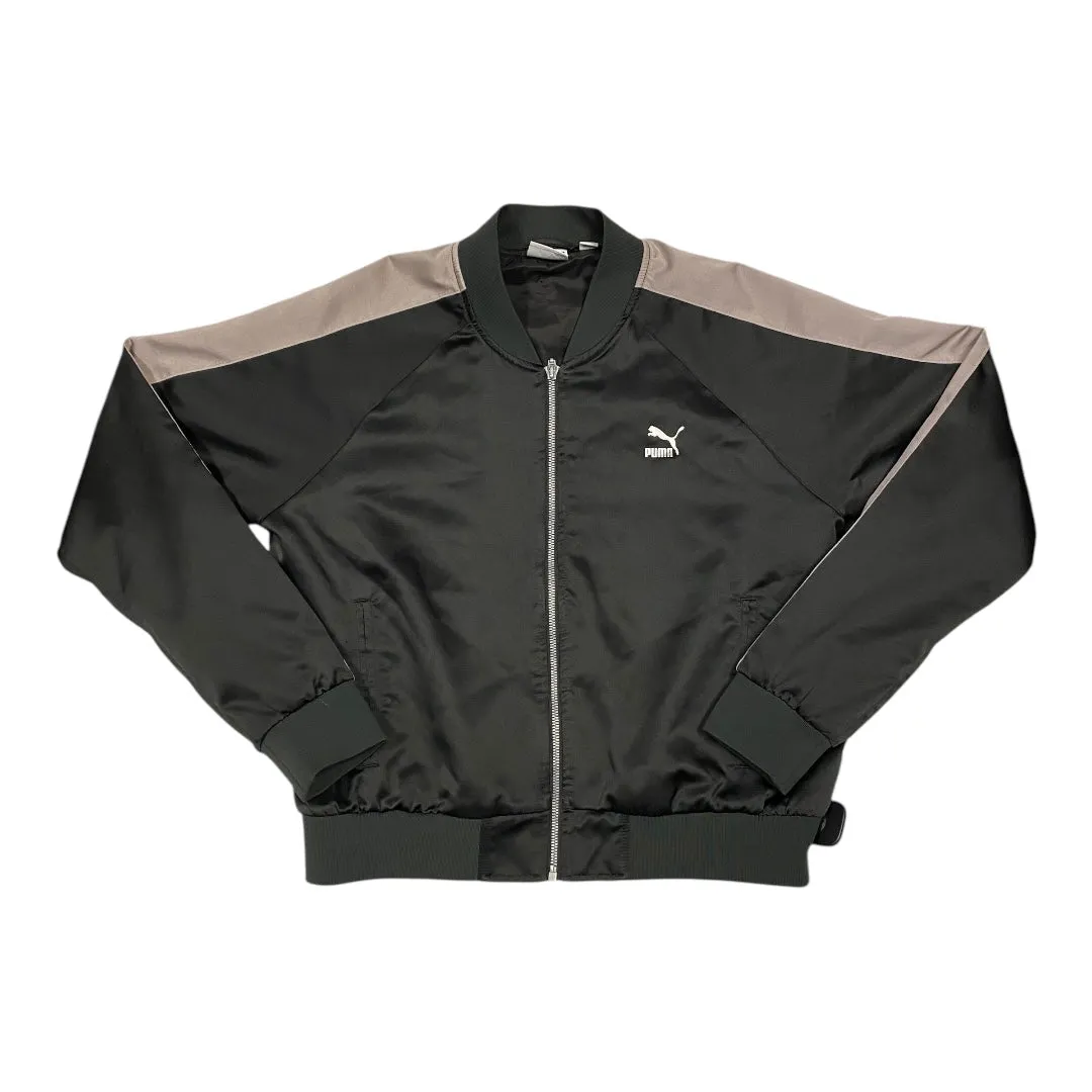 Poly Blend Weather Smart Look Athletic Jacket By Puma In Black, Size:L