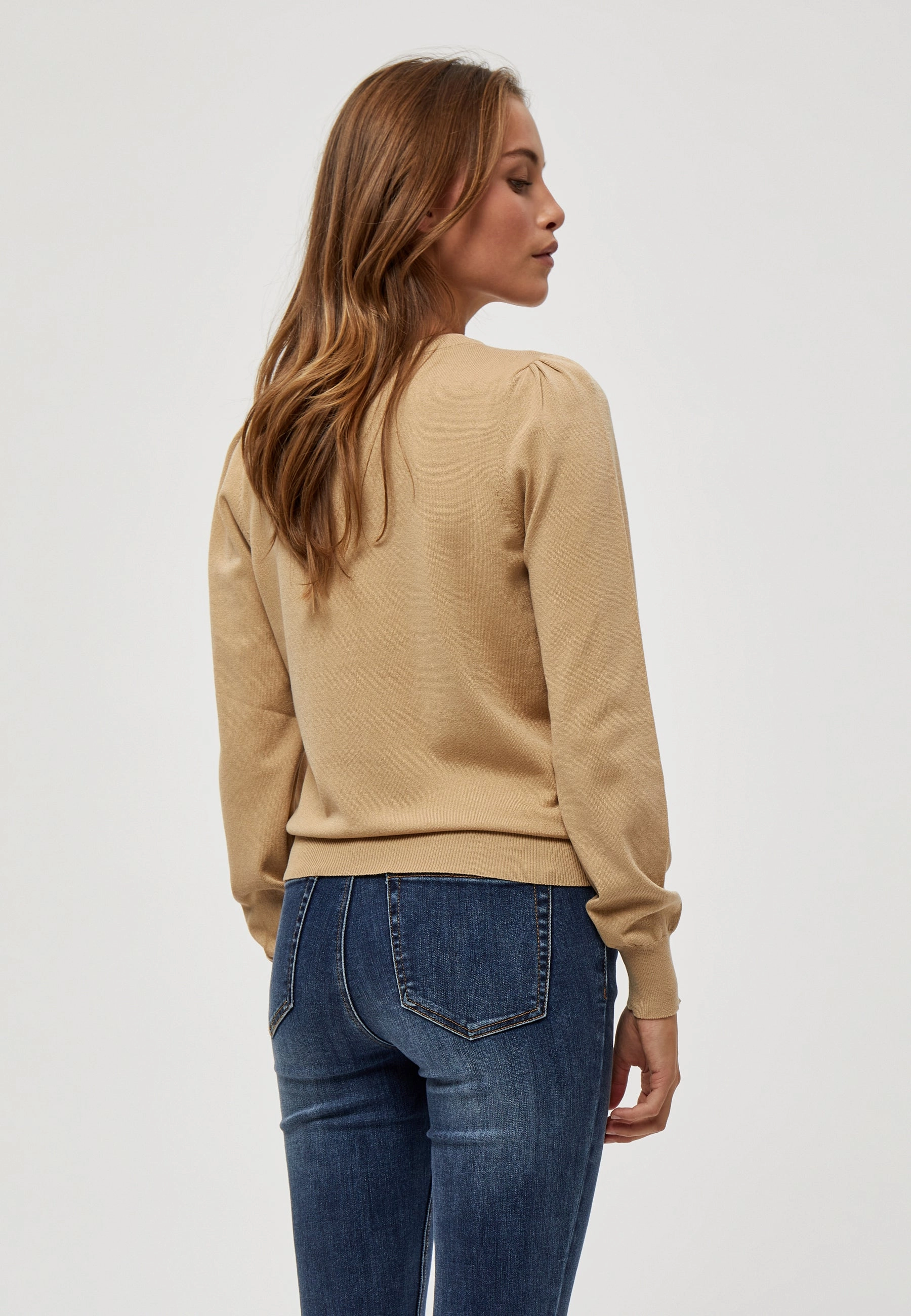 Flatlock stitching PC1699 Tana Top - Warm Sand Melange
