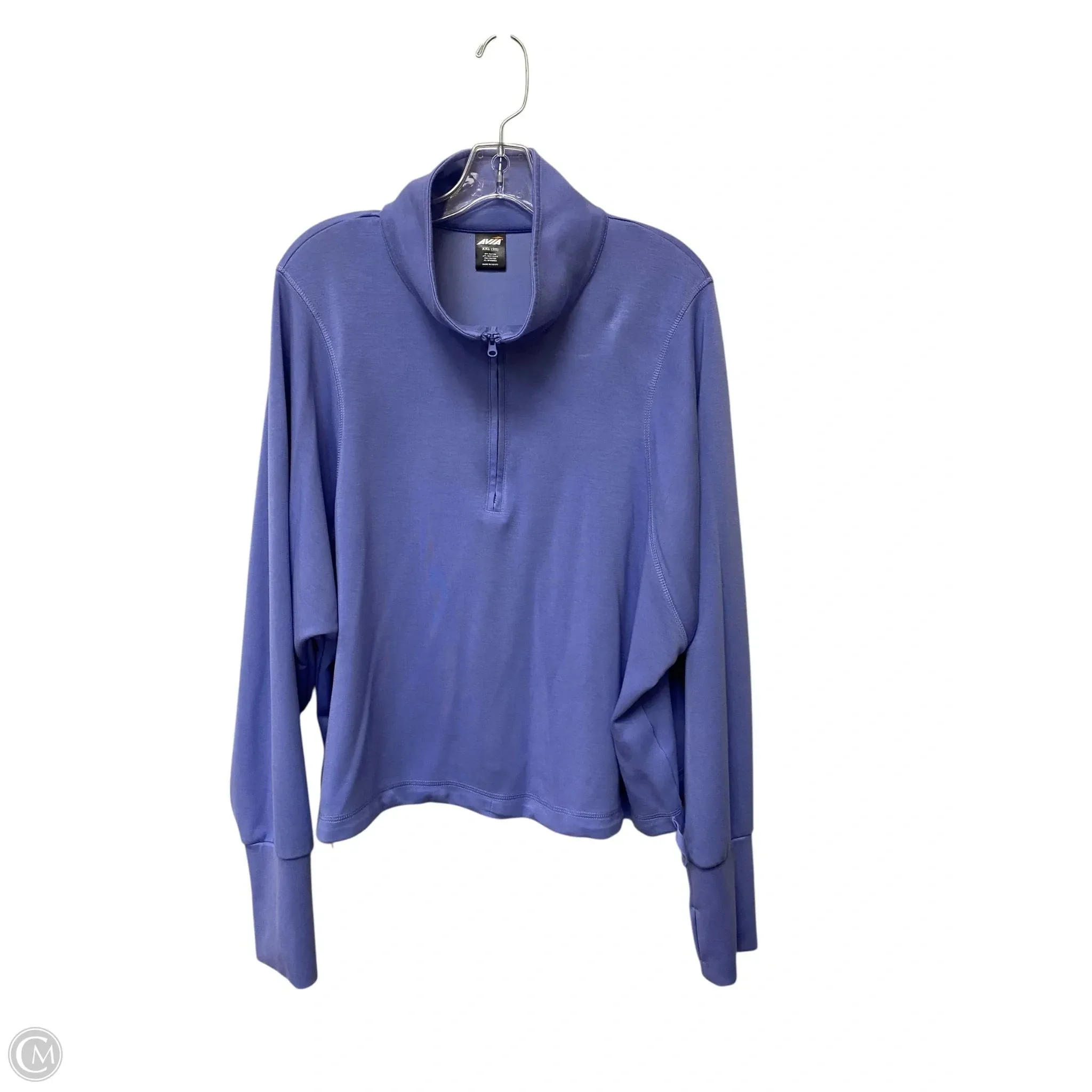 Modern Fit Athletic Jacket By Avia In Purple, Size: Xxl