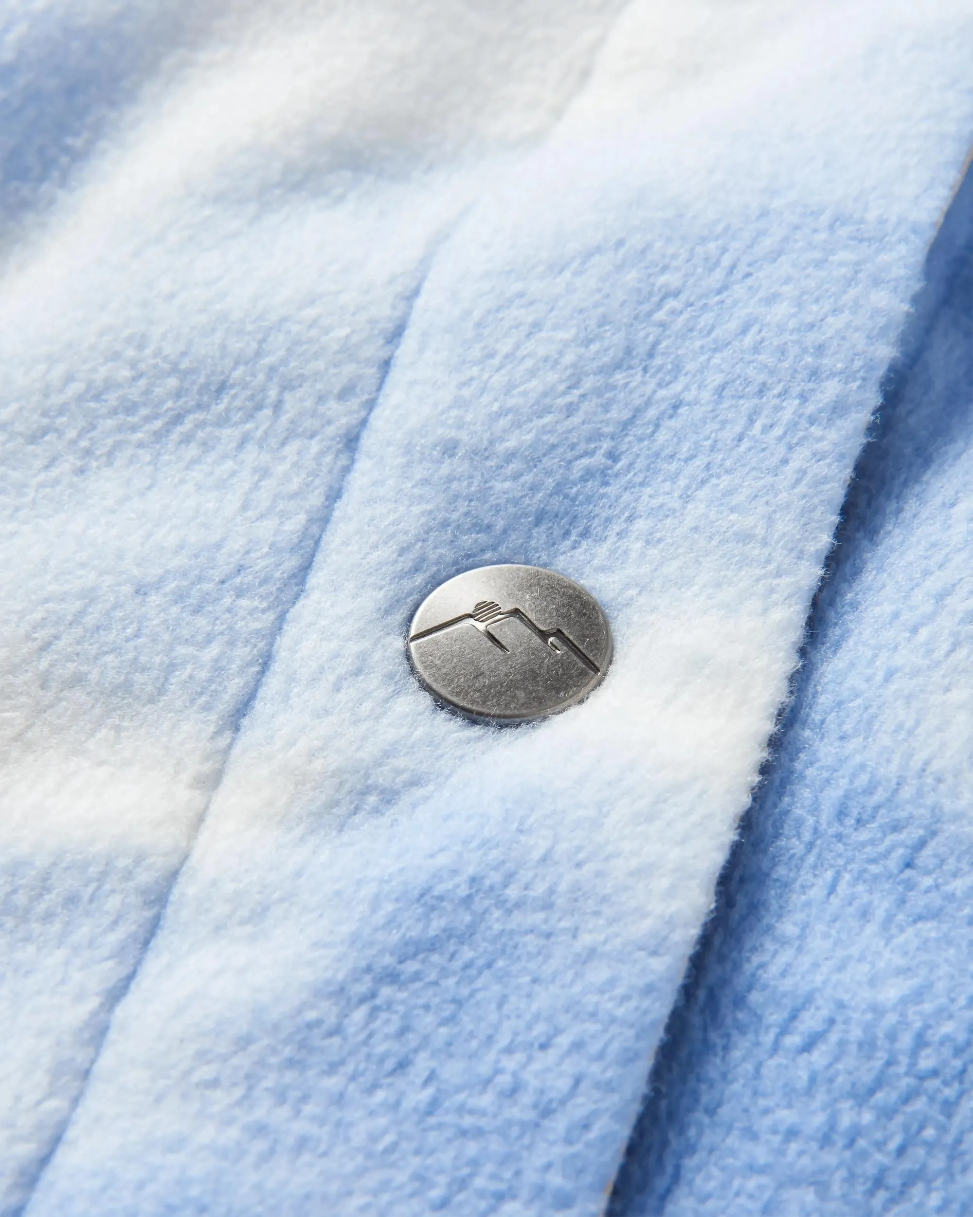 East Recycled Polar Fleece Shirt - Tie Dye Cornflower Trendsetting Design