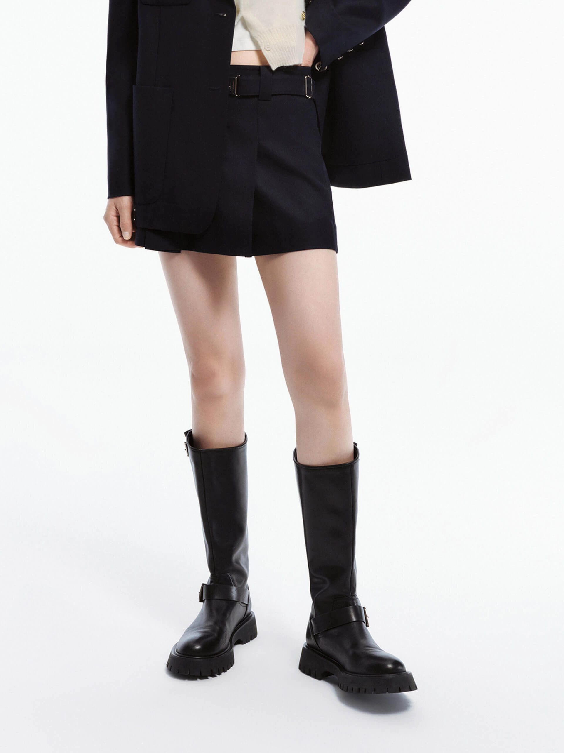 Include Belt Mini Skirt Fresh Mood