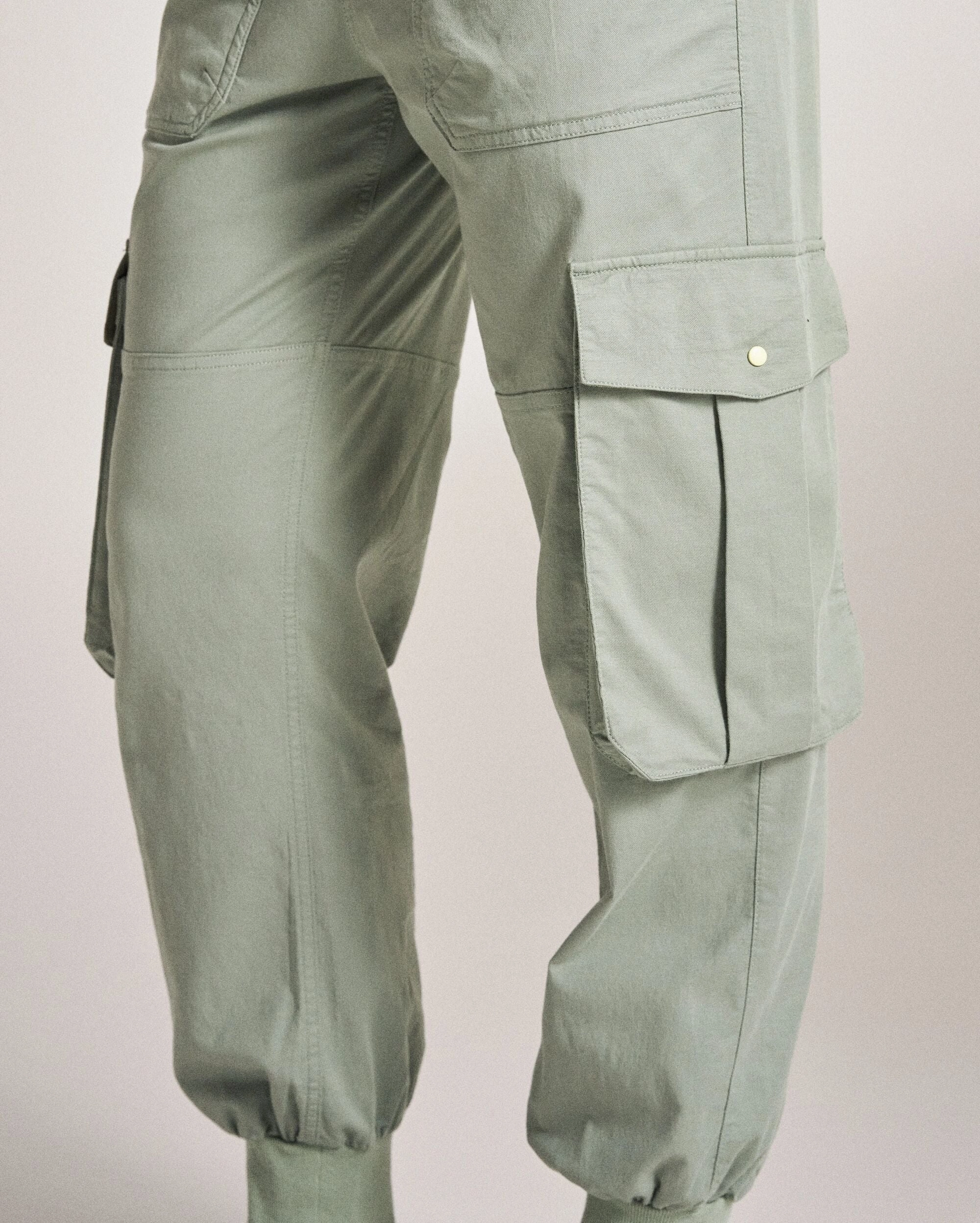 Hydrilla Organic Cotton Trouser - Pistachio Distressed finish CompressionSupport