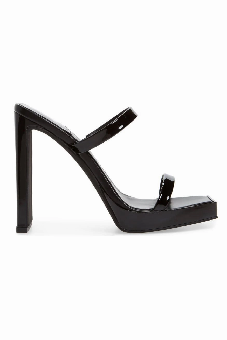 True Comfort Wedge Heel JEFFREY CAMPBELL | Hustler Platform Heel -Black Patent