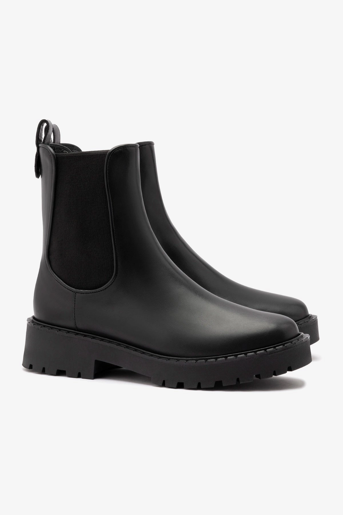 Silver Glow Supportive Fit Sancha Boot In Black Leather
