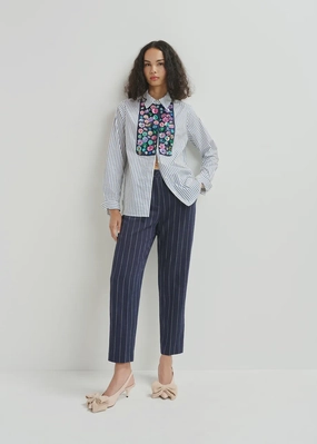 EA Host Carotte Leg Pants in Dark Sapphire Fashion-Forward Anti Chafe Lining
