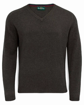 Knit Density Options Alan Paine Streetly Lambswool V Neck Jumper