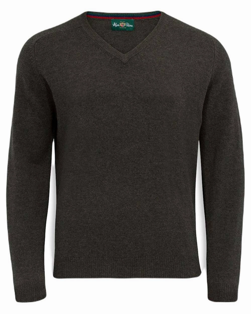 Alan Paine Streetly Lambswool V Neck Jumper Minimal Casual Style