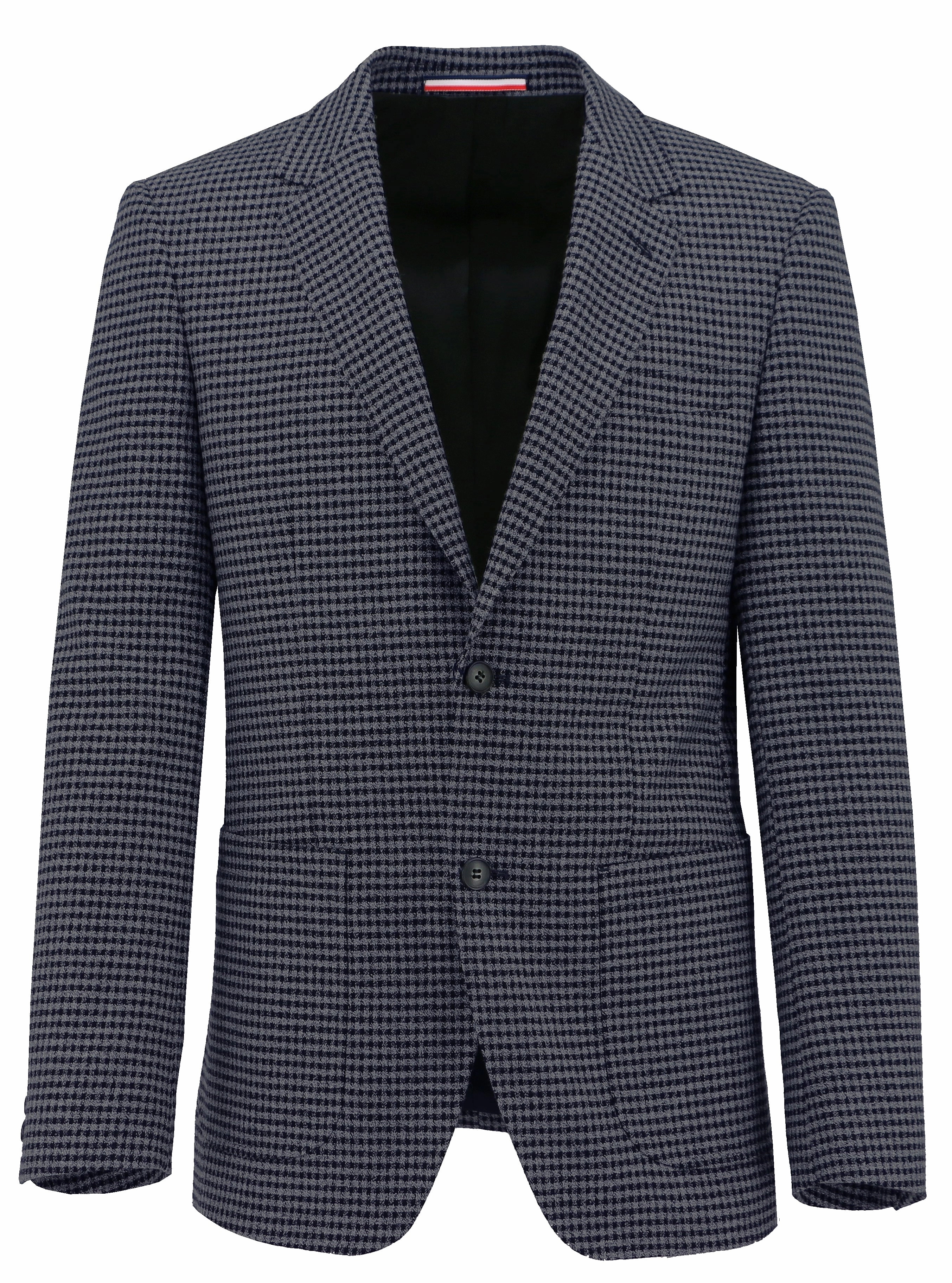 Stretchable Material Hvar Navy Checked Sports Jacket