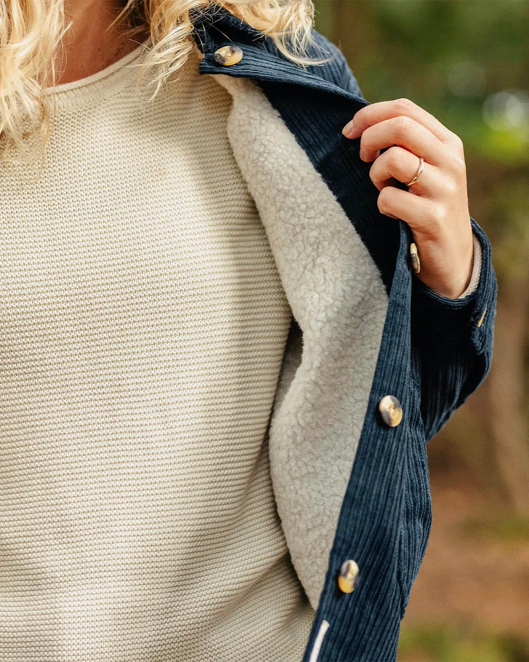 Temperature Regulating Flint Corduroy Overshirt - Deep Navy