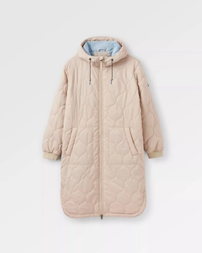 Temperature Regulating Fill Flora Long Recycled Insulated Parka - White Pepper