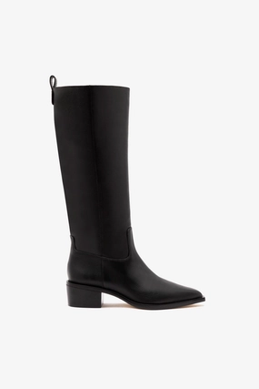Florencia Boot In Black Leather Music Festival