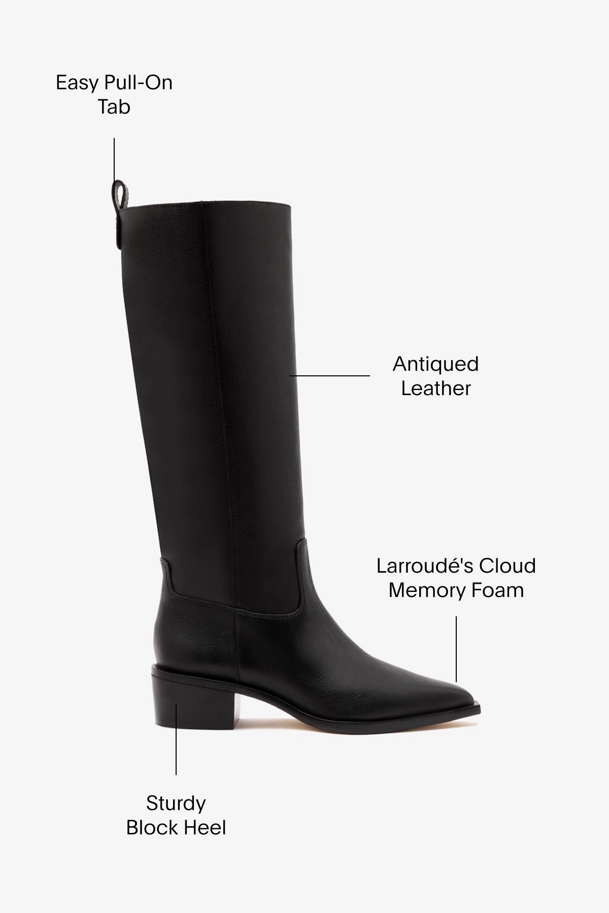 Florencia Boot In Black Leather EasyToClean