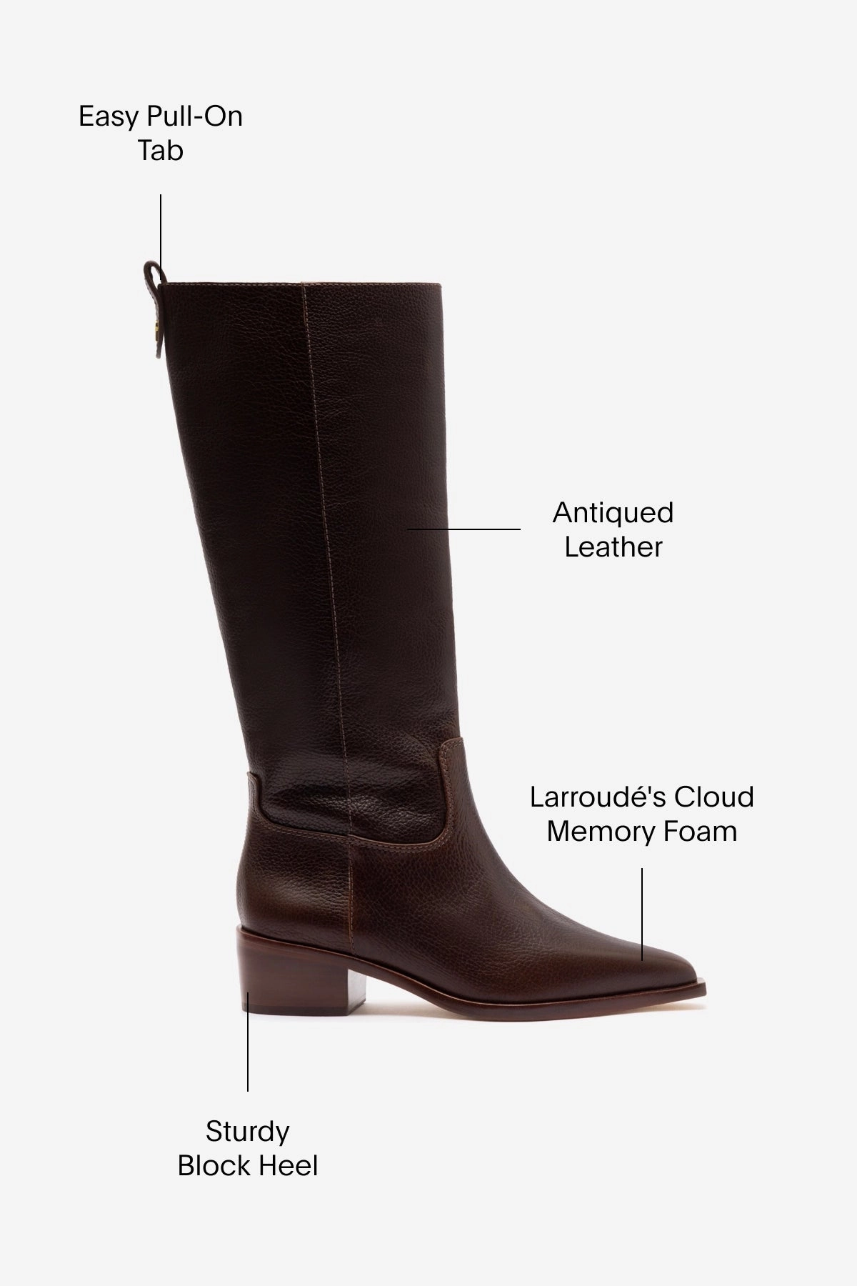 Florencia Boot In Brown Leather Flexible Movement