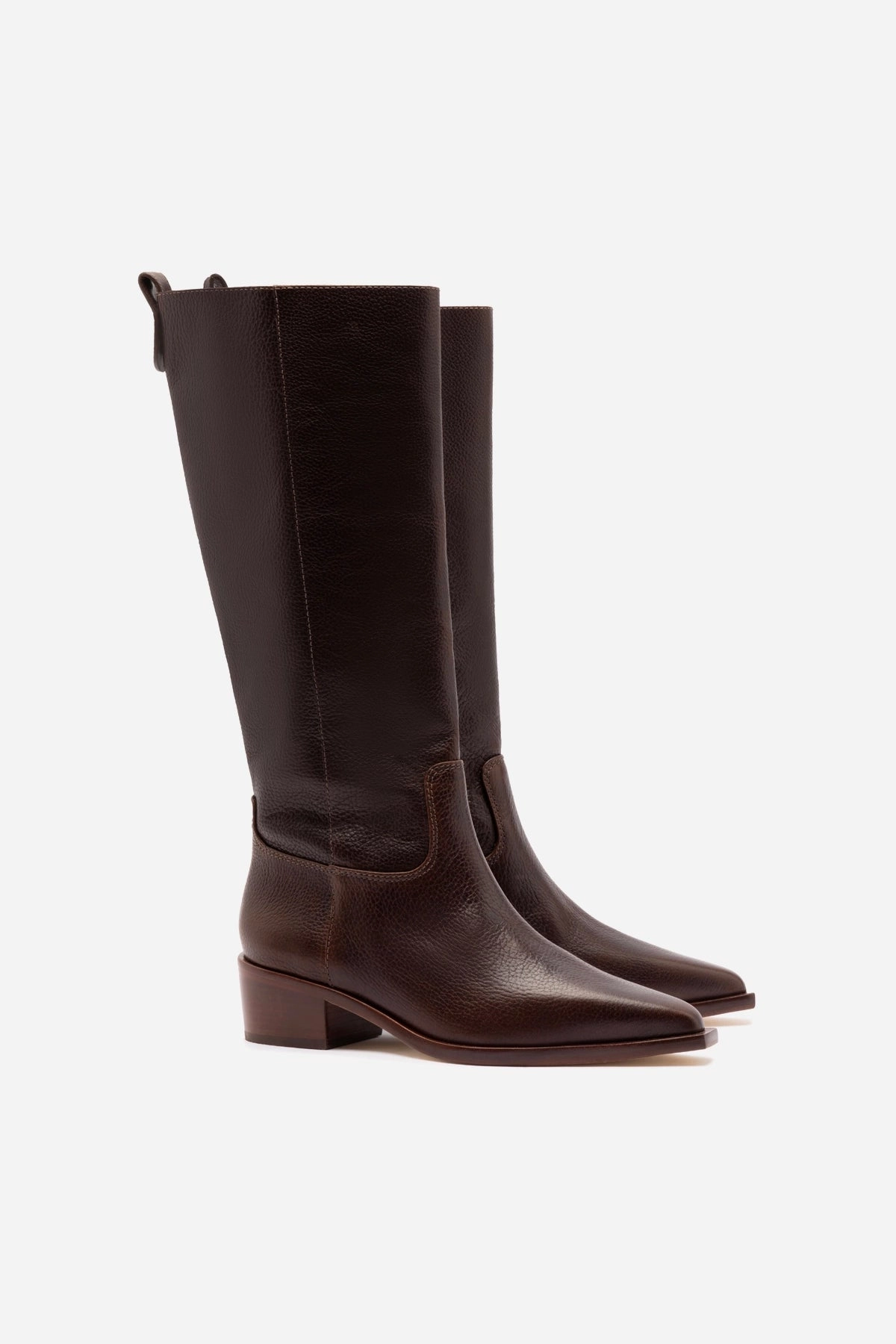 Padded Tongue Ergonomic Fit Florencia Boot In Brown Leather