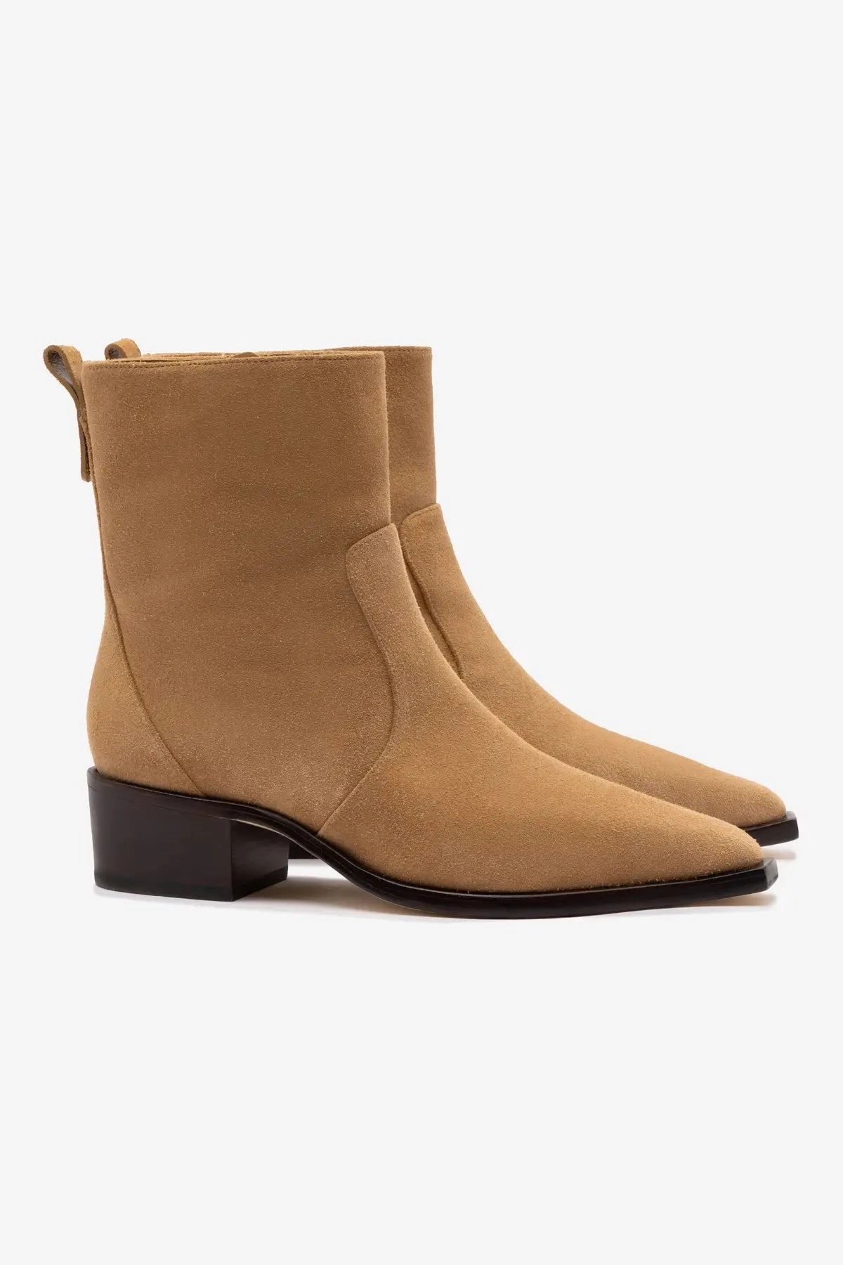 Florencia Low Boot In Peanut Suede Eco Material Rough Trail Hiker Built For Comfort