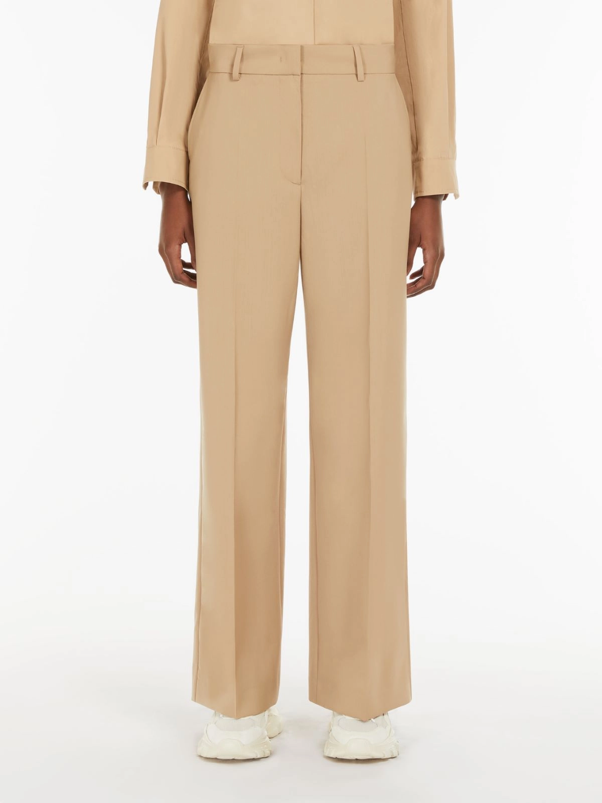 All-Purpose Wear Functional Look Weekend Max Mara Urial Trousers in Light Brown