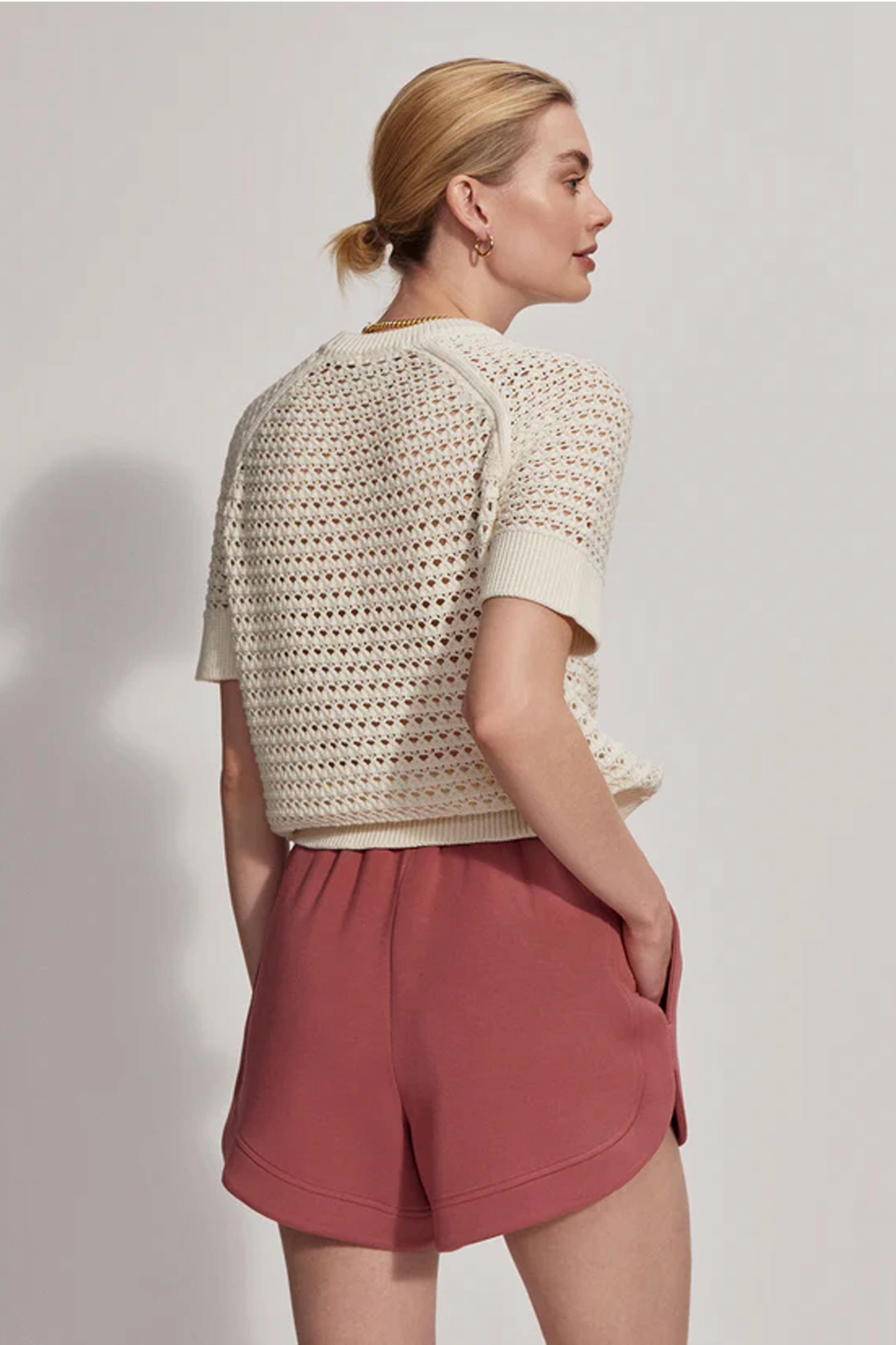 VARLEY | Ollie High Rise Short 3.5 - Withered Rose formal shorts