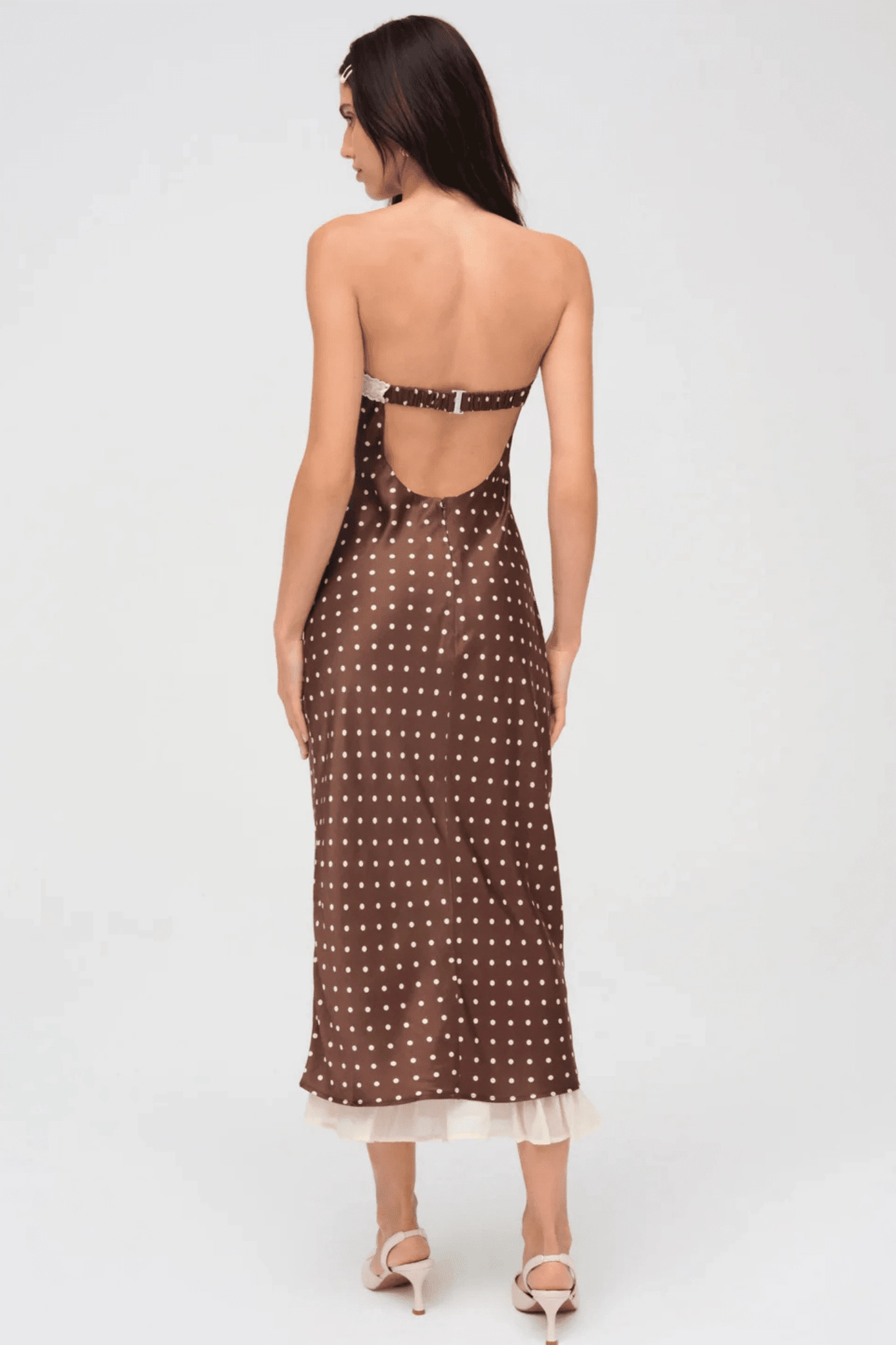 Cocktail-Party FOR LOVE & LEMONS | Daisy Mae Midi Dress - Chocolate