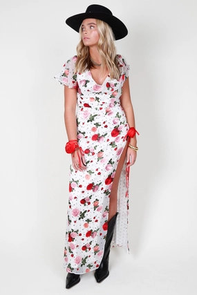 FOR LOVE & LEMONS | Maybelle Maxi Dress - White All-Day Comfort Wear