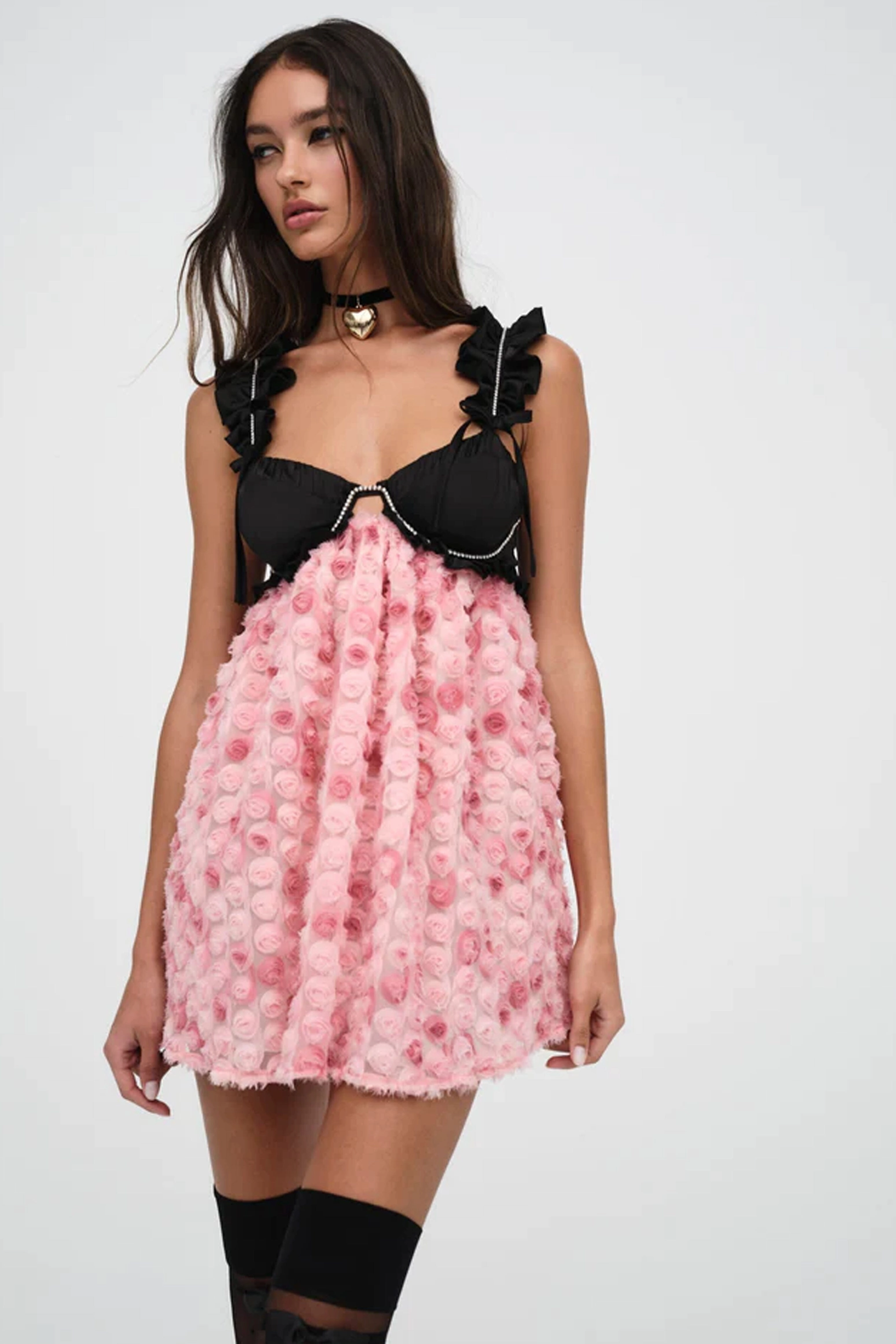 Soft Movement Lounge Ready FOR LOVE & LEMONS | The Skye Mini Dress - Pink