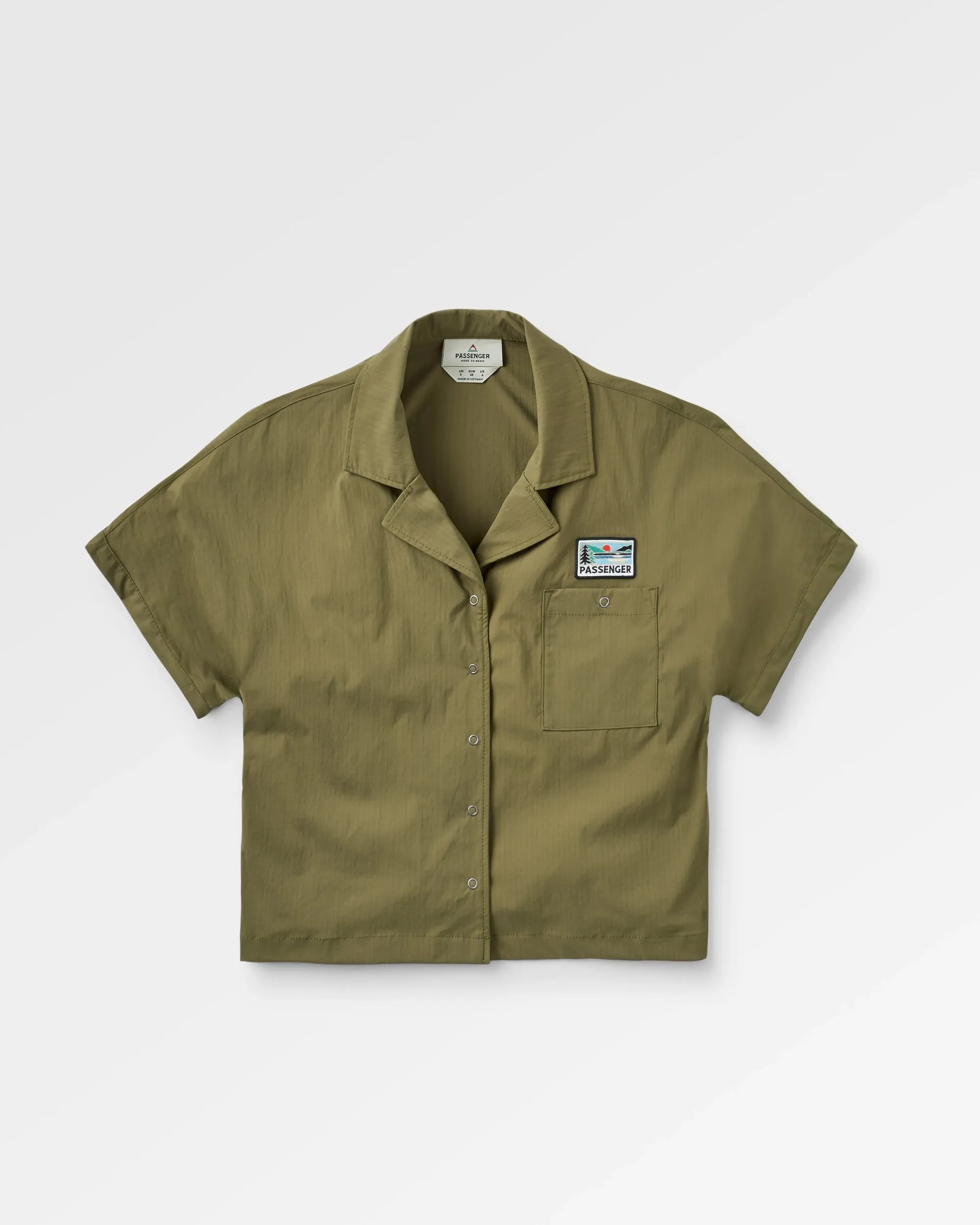 Arden Ripstop Short Sleeve Shirt - Khaki Smart Look