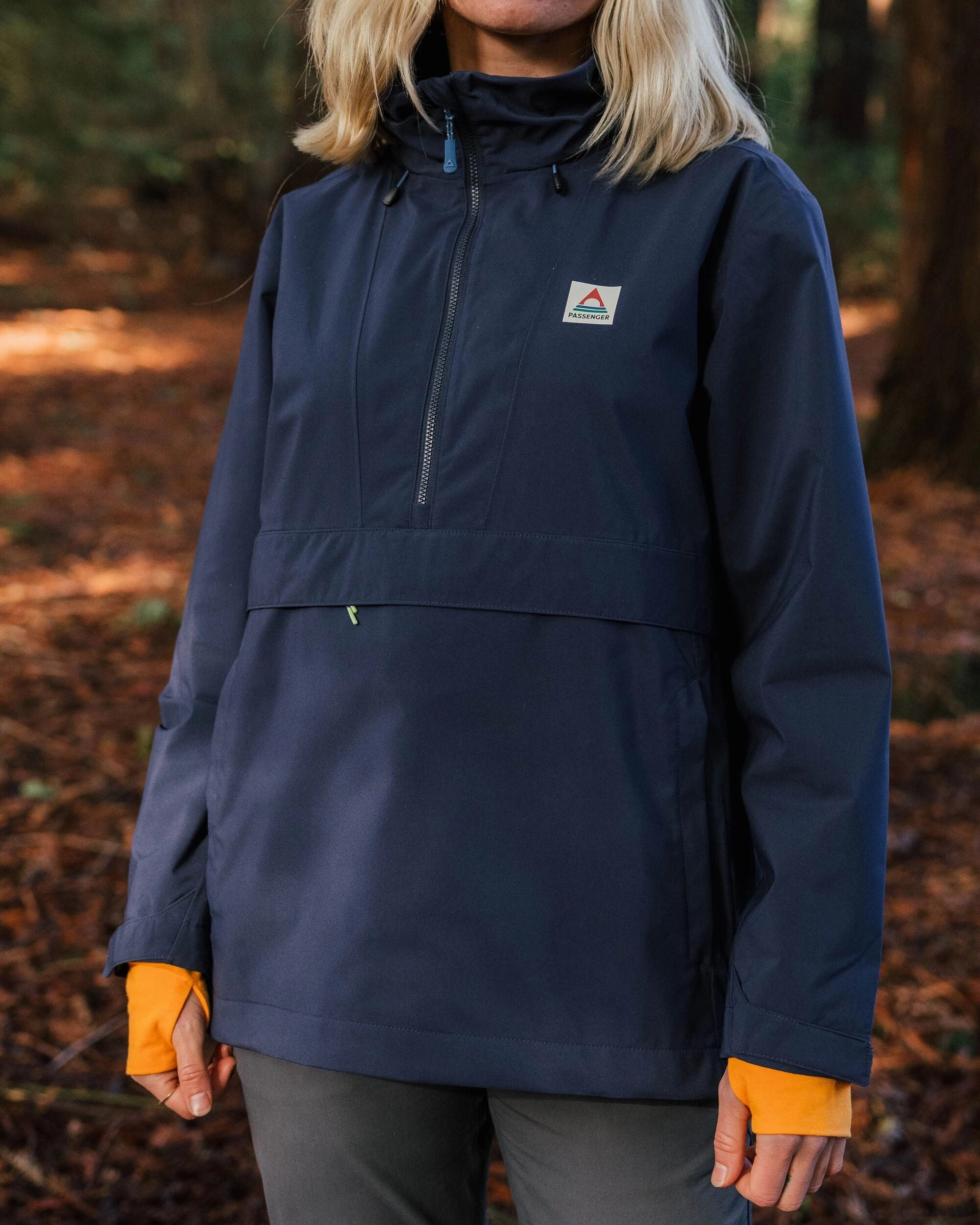 Skyline Recycled Waterproof Anorak - Rich Navy Convertible Silhouette