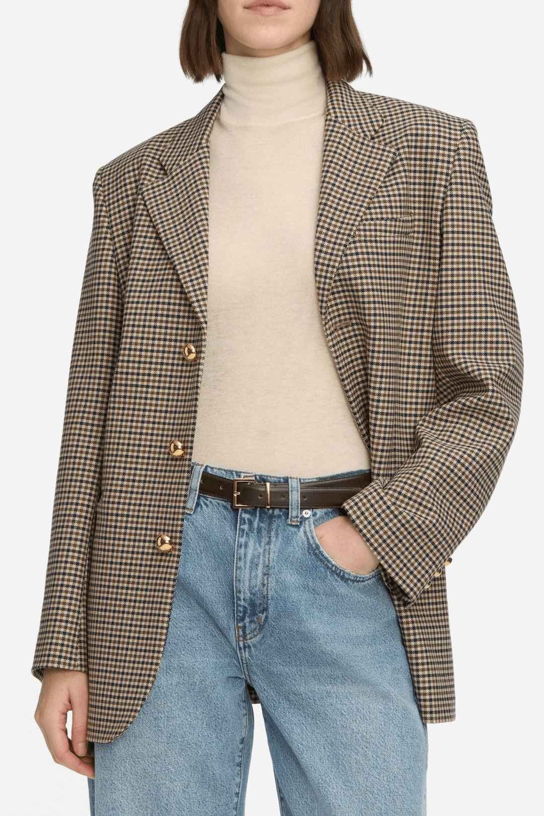 Travel Light Fit Airflow Ventilation System FRAME | The Houndstooth Blazer - Navy