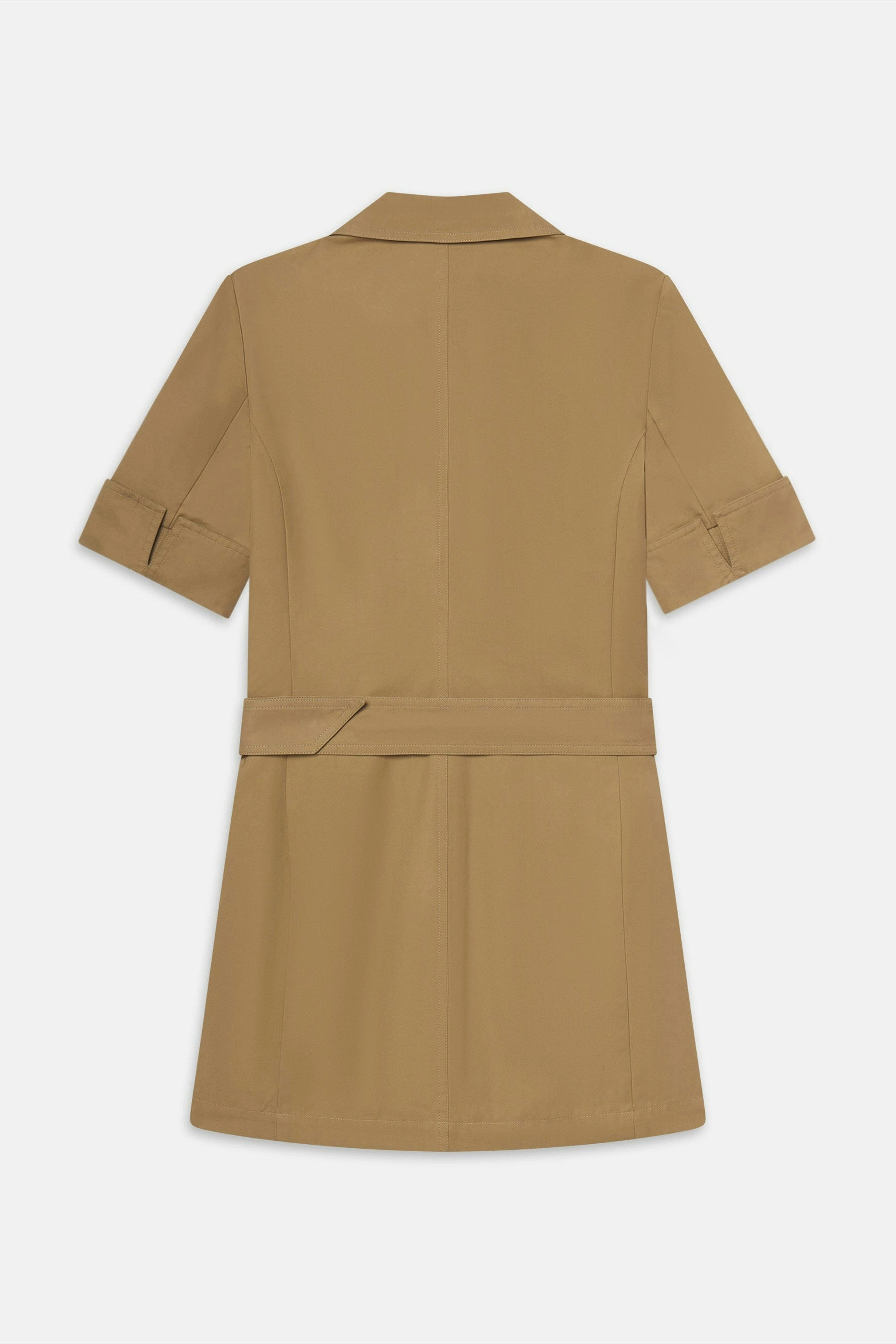 FRAME | The Utility Dress - Khaki Tan Functional Comfort Easy Drape