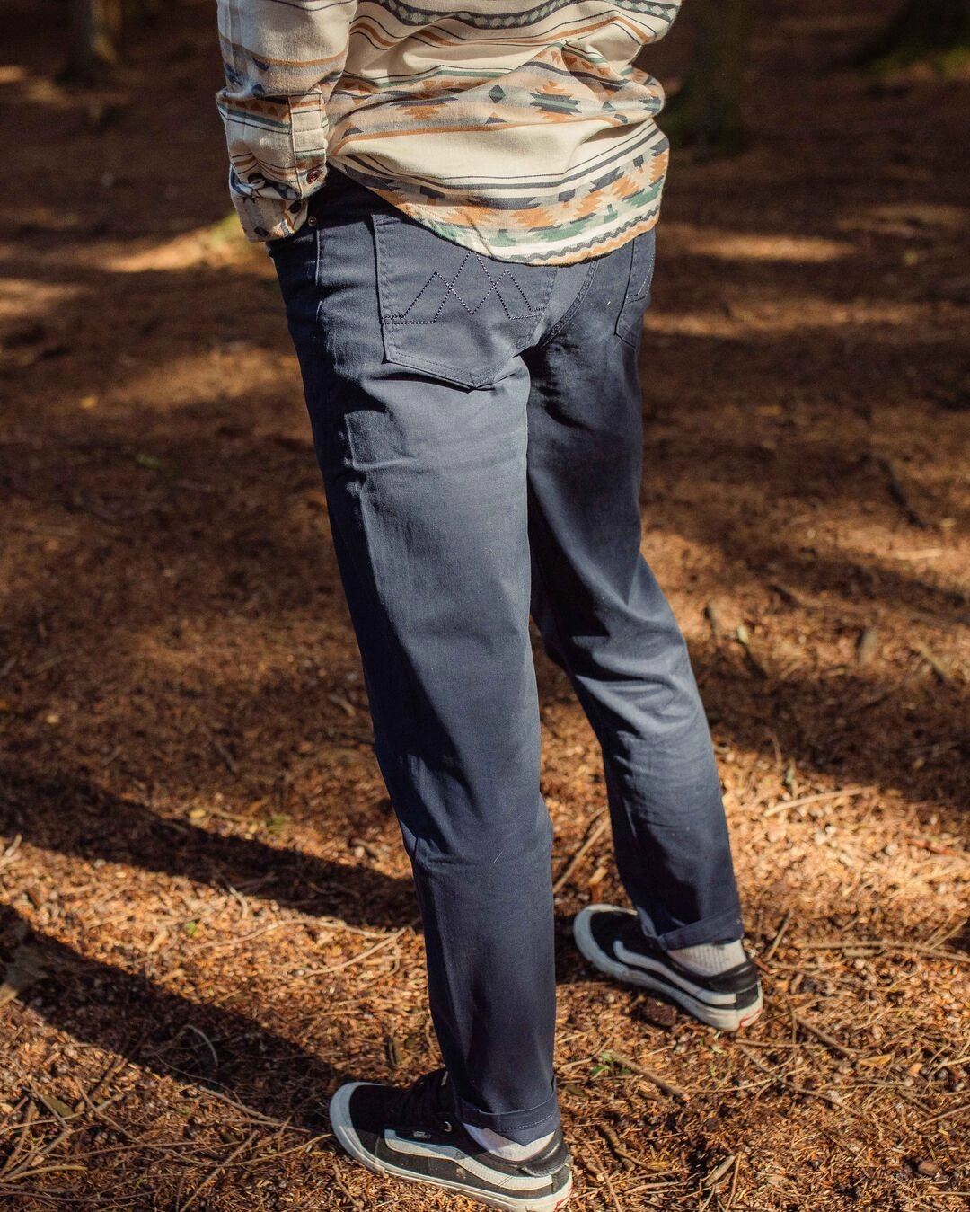 Flared bottom Non Binding Cuffs 365 5 Pocket Trouser - Deep Navy