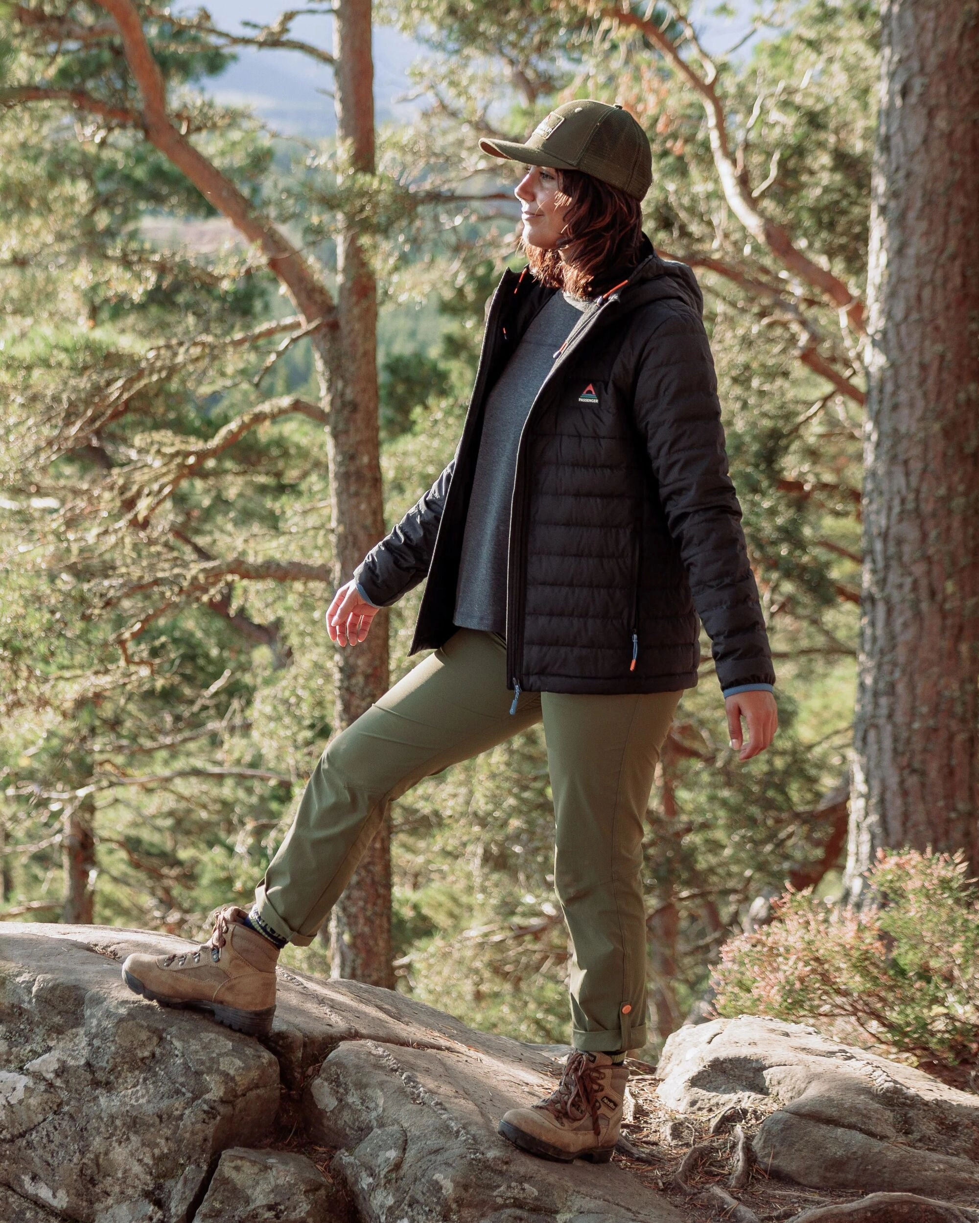 365 Trail Roll Up Trouser - Khaki Noise Reduciting Fabric