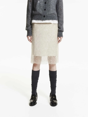 Emerging Designer Elasticated Waist Layered Skirt