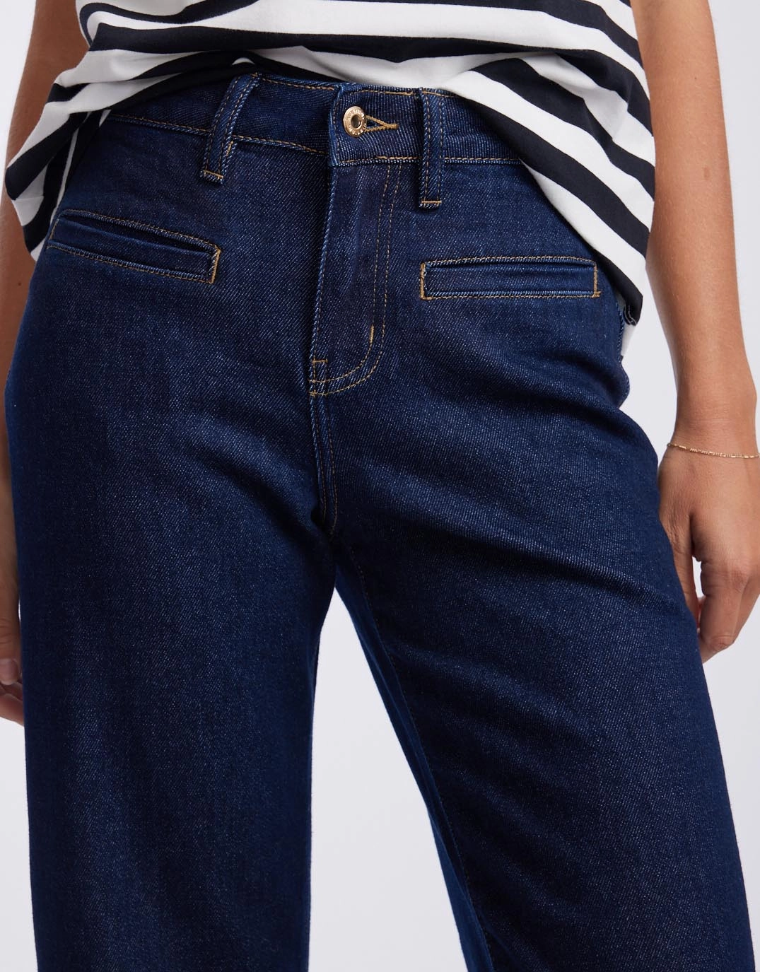 Street Appeal Freya Wide Leg Jeans - Indigo