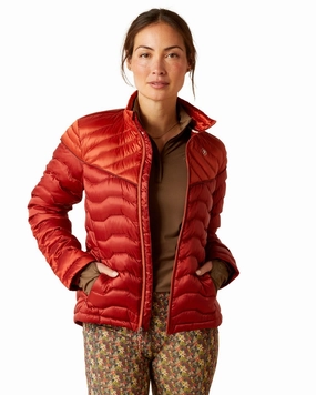 Ariat Womens Ideal Down Jacket Winter Layering Piece Wind Stop