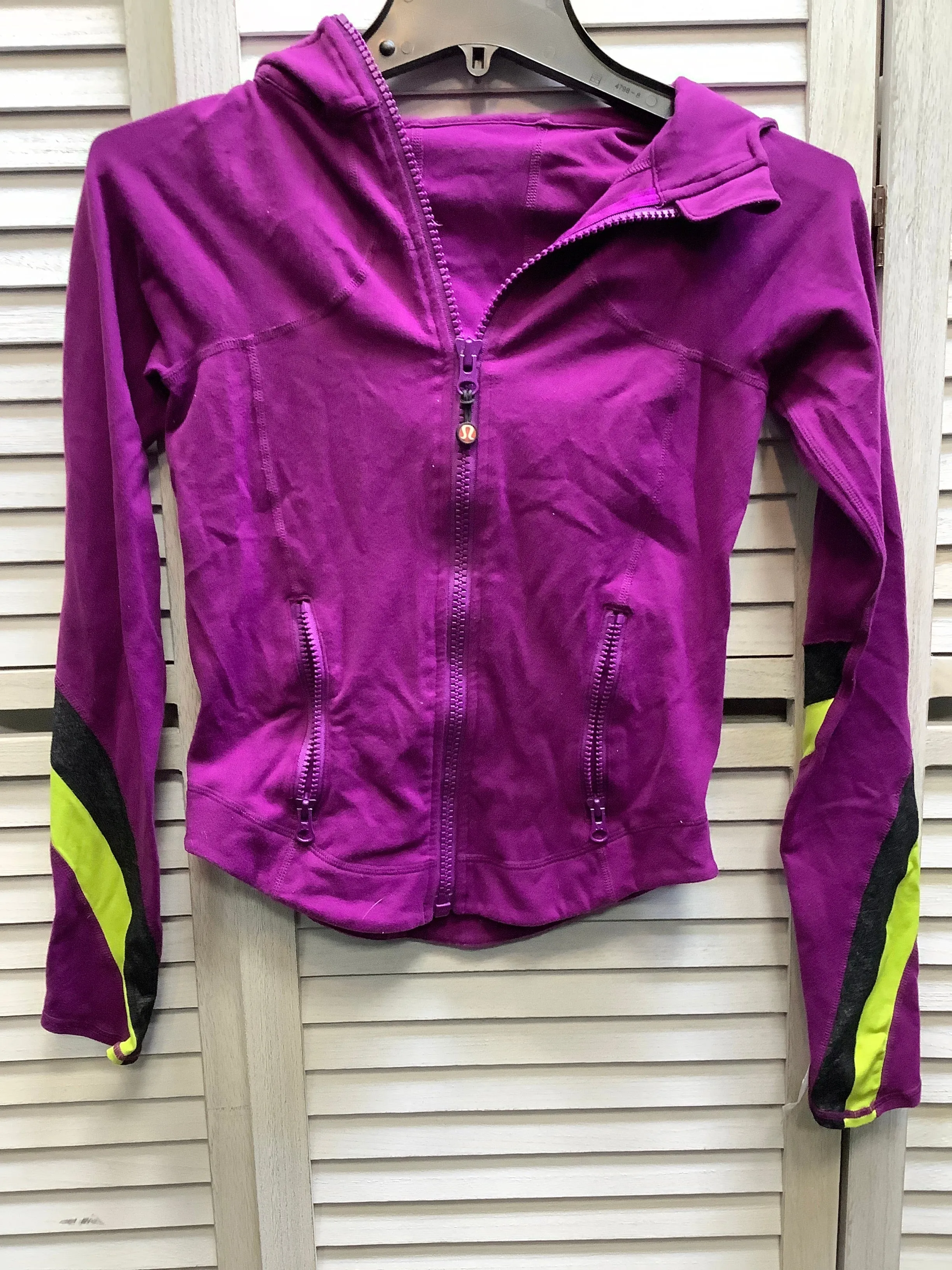Ergonomic Fit Purple Athletic Jacket Lululemon, Size 4