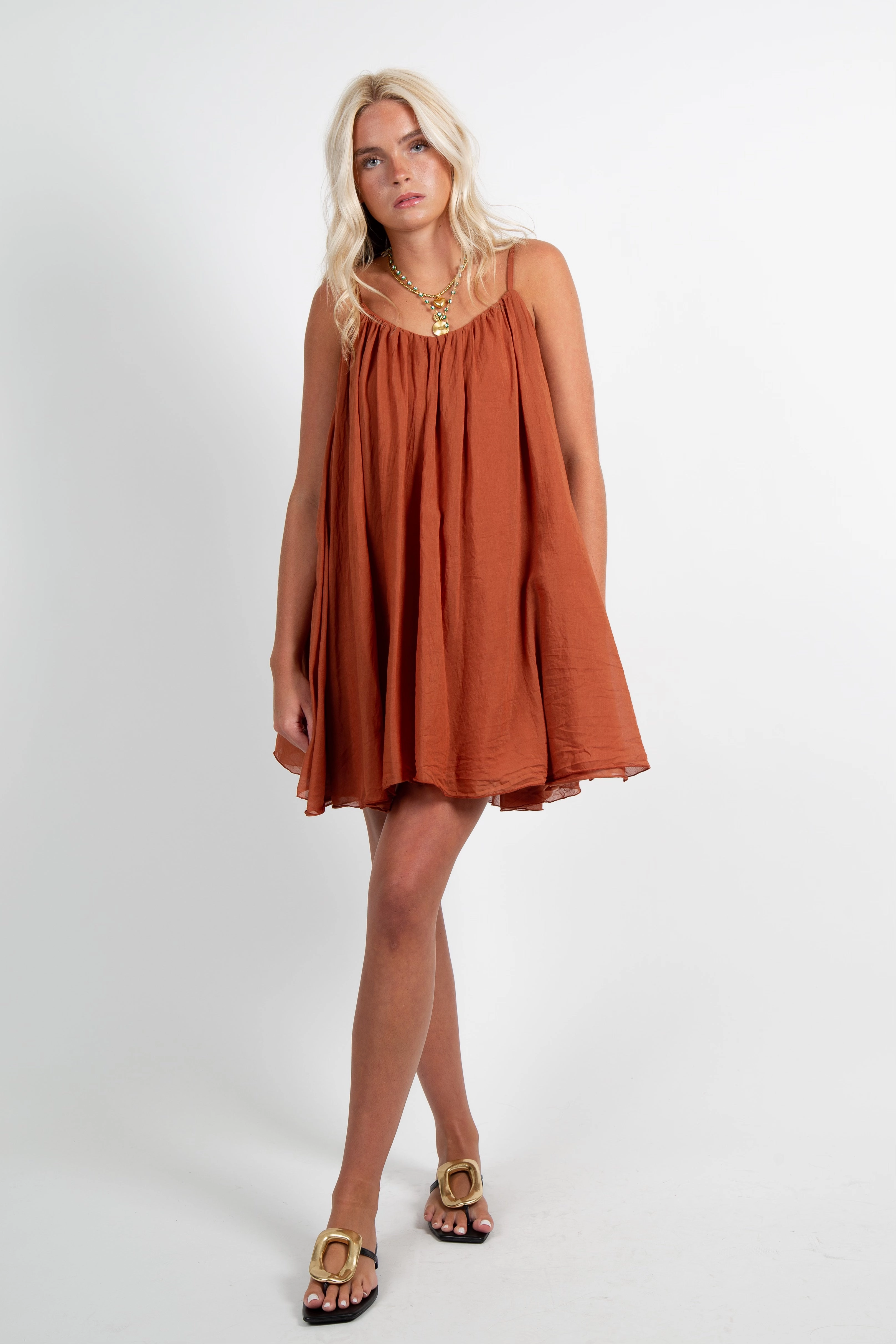 Maternity-Fit FRNCH | Nihed Dress - Brique