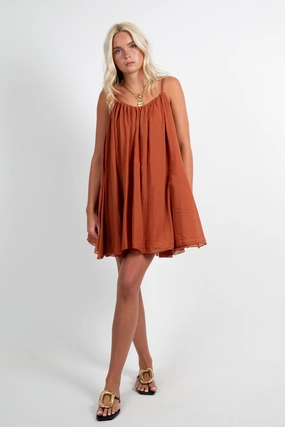 Petite-Size FRNCH | Nihed Dress - Brique