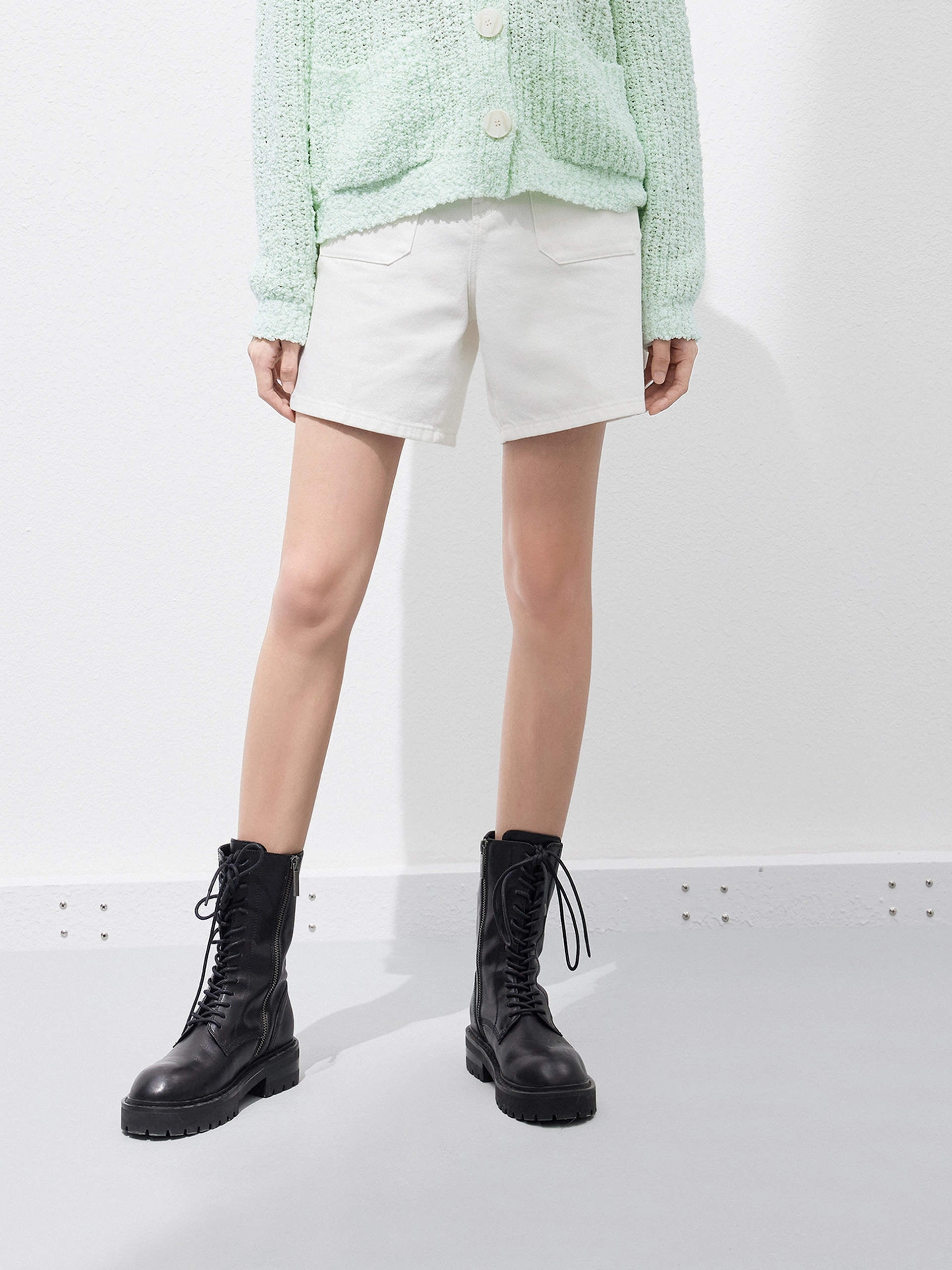 Casual Layers poolside gear Front Pocket Denim Shorts