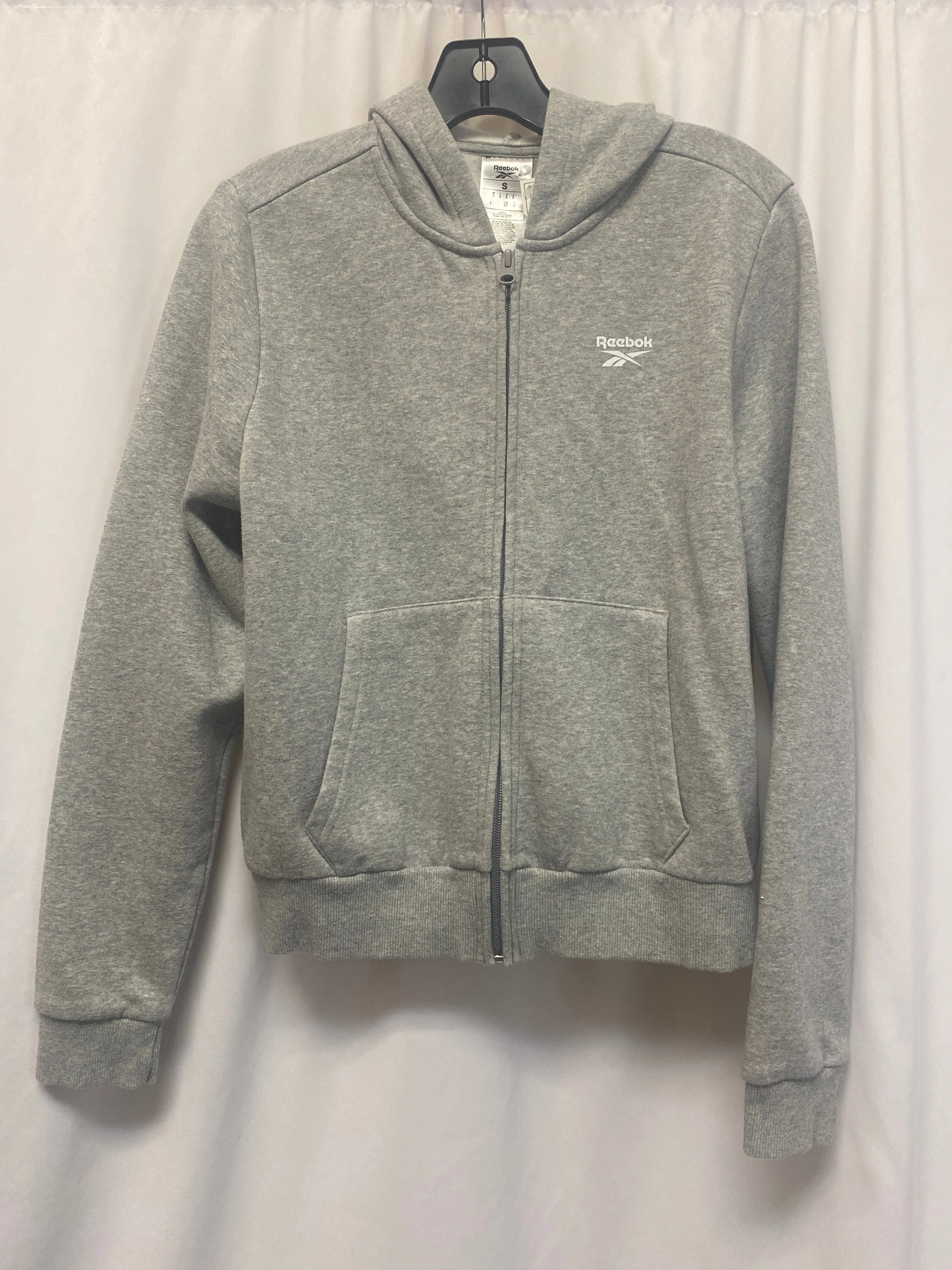 Ergonomic Tailoring Athletic Jacket By Reebok In Grey, Size: S