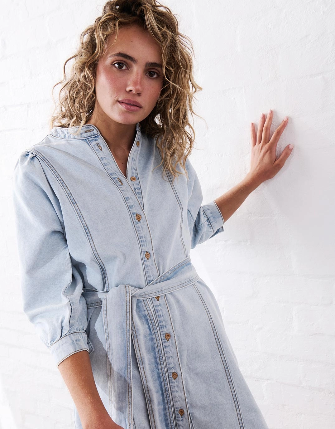 Gabriella Dress - Sky Blue SustainableCotton