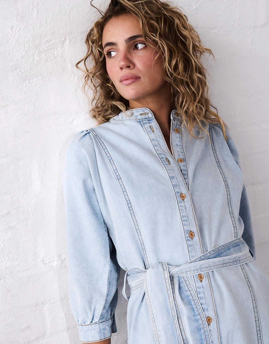 Olive Fresh Calm Energy Gabriella Dress - Sky Blue