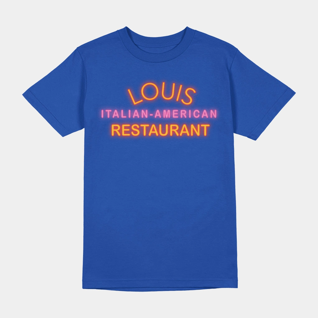 THE GODFATHER LOUIS RESTAURANT SHIRT Ribbed Trim Details Stretch Blouse