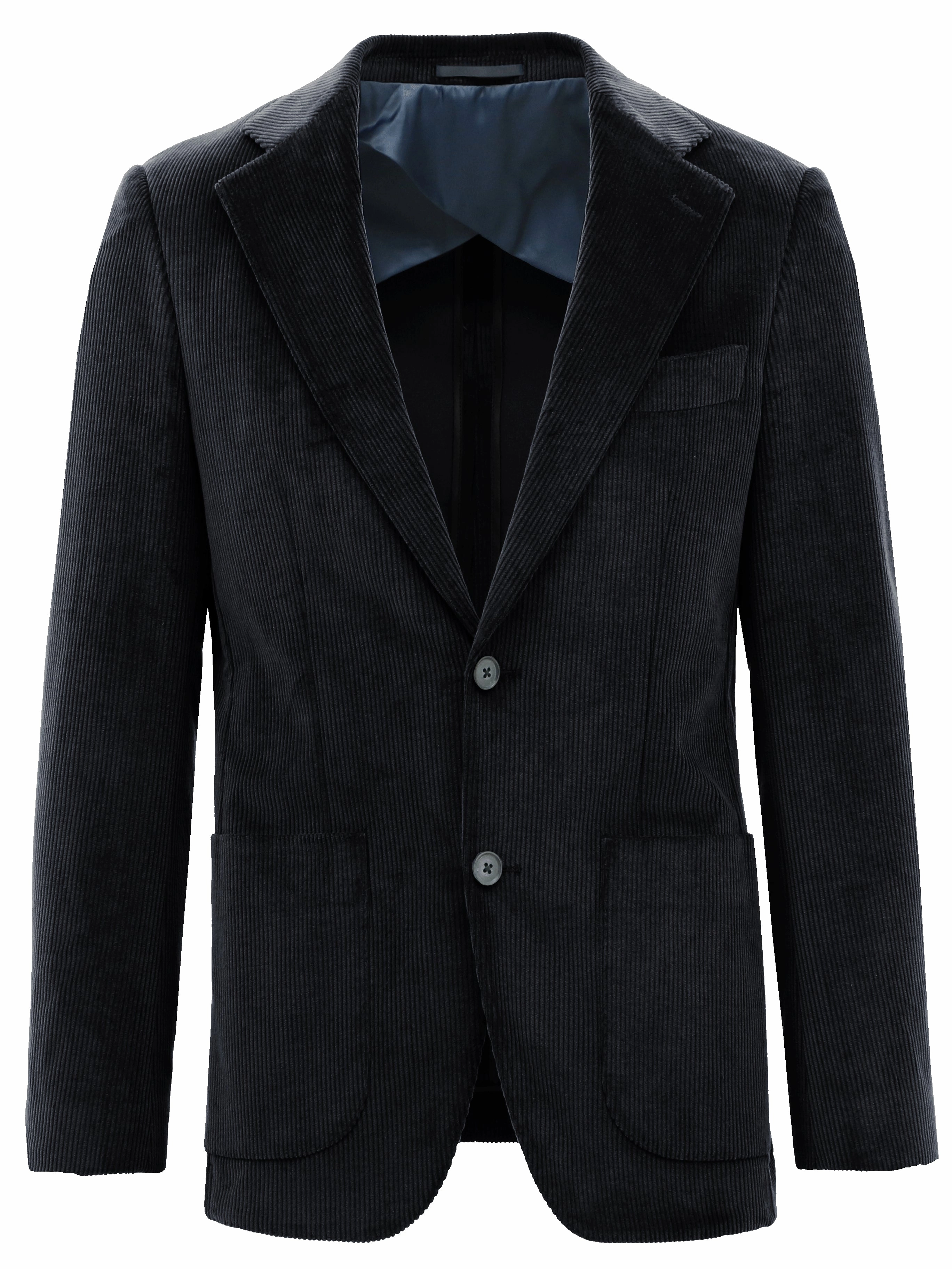 Genoa Buggy Black Corduroy Sports Jacket Ultraviolet Protection Cashmere Blend