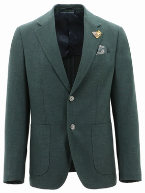 Genoa Buggy Green Sports Jacket Athletic Tailored Fit Taped Seam Construction
